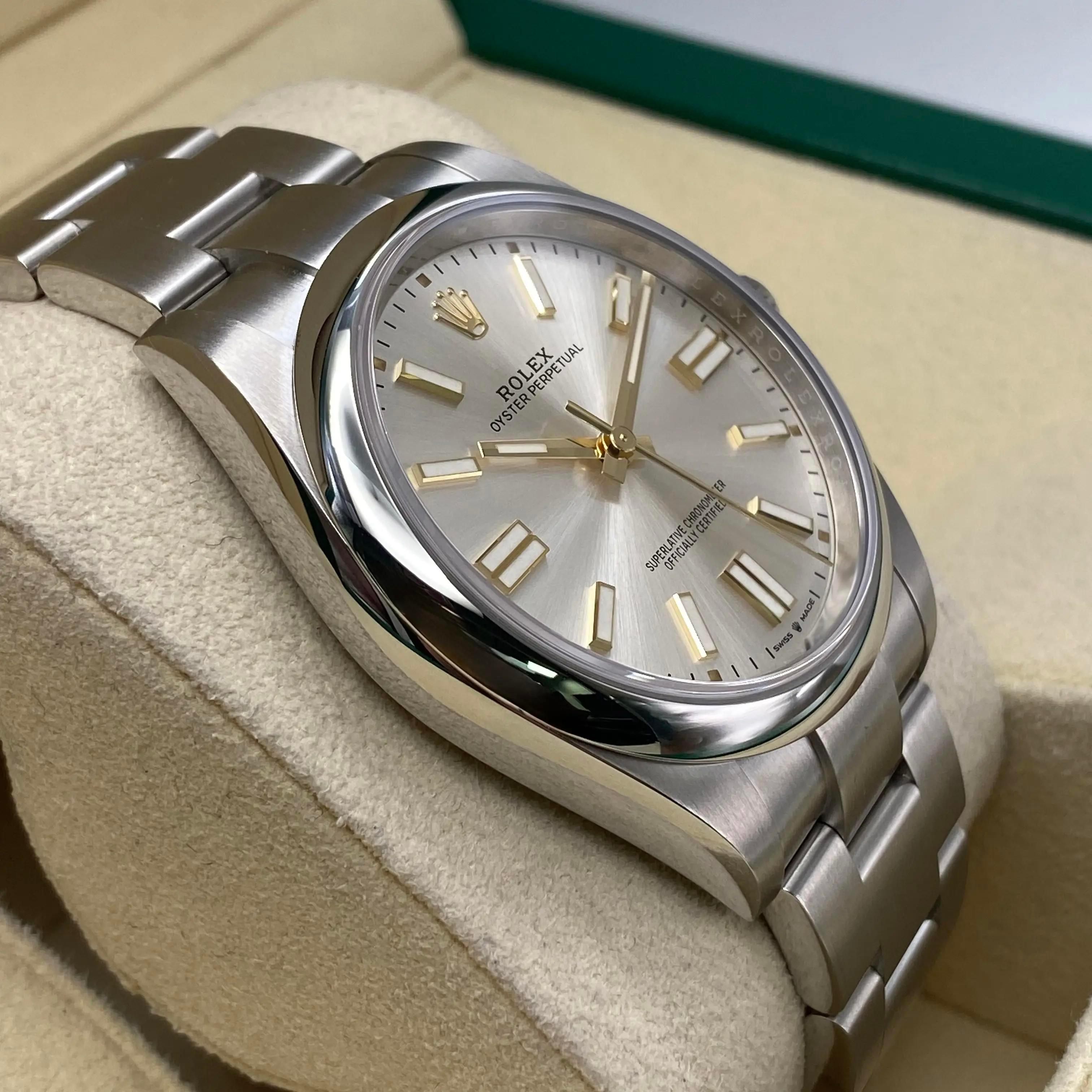 New 2024 Rolex Oyster Perpetual 124300 Steel Silver Dial Oyster Automatic Watch For Sale 1