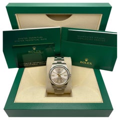 Nuevo 2024 Reloj Rolex Oyster Perpetual 124300 Acero Esfera Plateada Oyster Automático