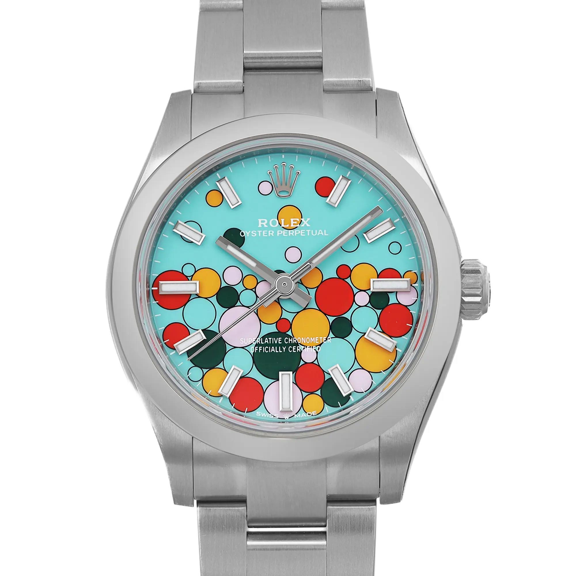 Brand new stickered watch. 2024 card. Box and papers.