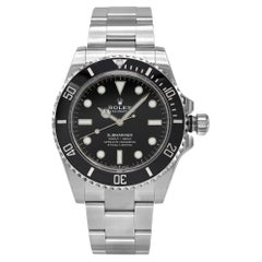 New 2024 Rolex Submariner 41 No Date Steel Ceramic Black Dial Watch 124060