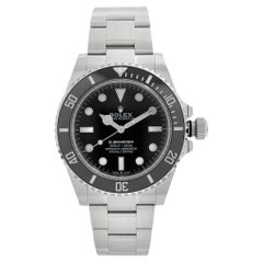 New 2024 Rolex Submariner 41 No Date Steel Ceramic Black Dial Watch 124060