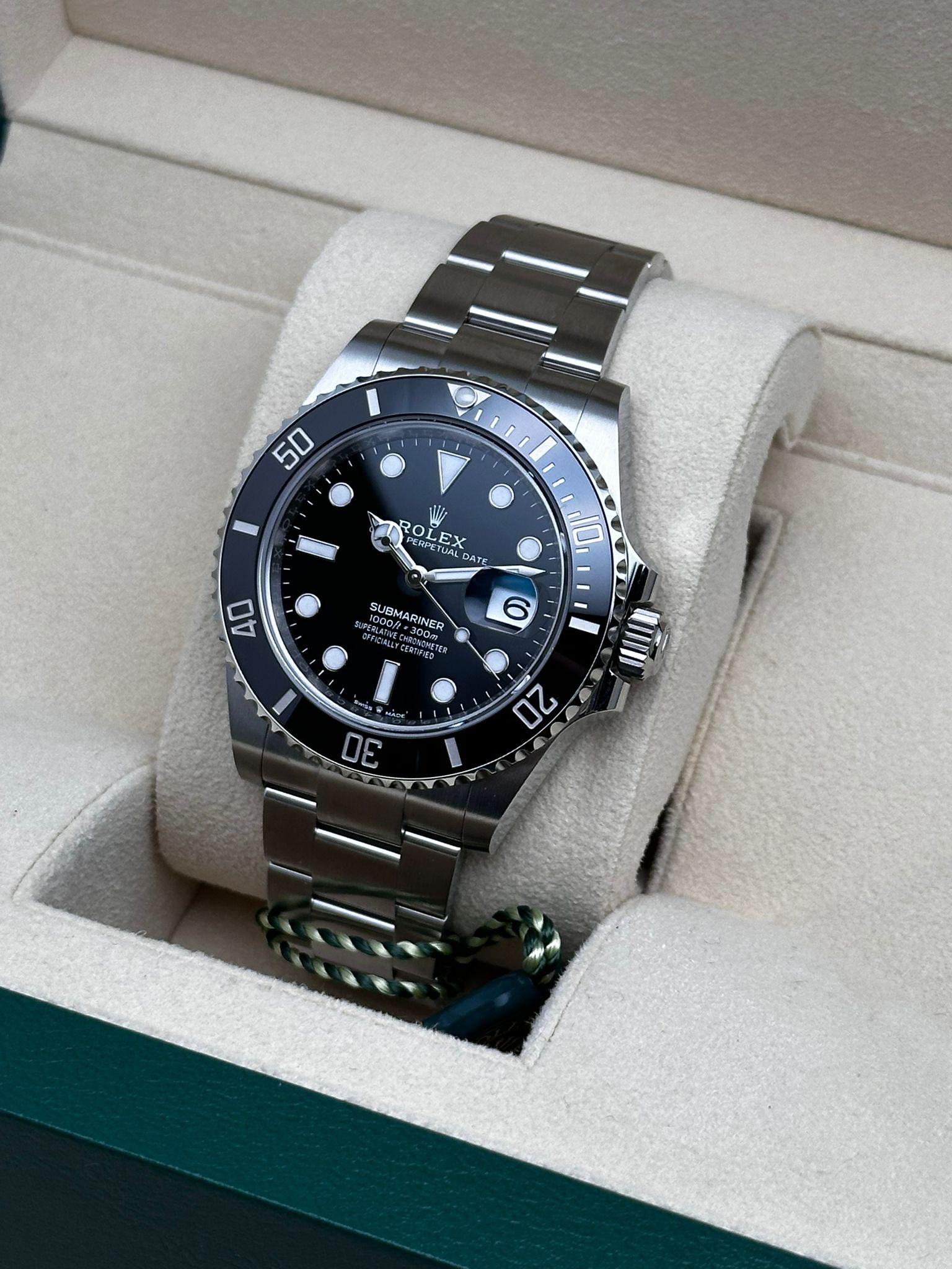 New 2024 Rolex Submariner Date Steel Ceramic Black Dial Men's Watch 126610LN For Sale 11