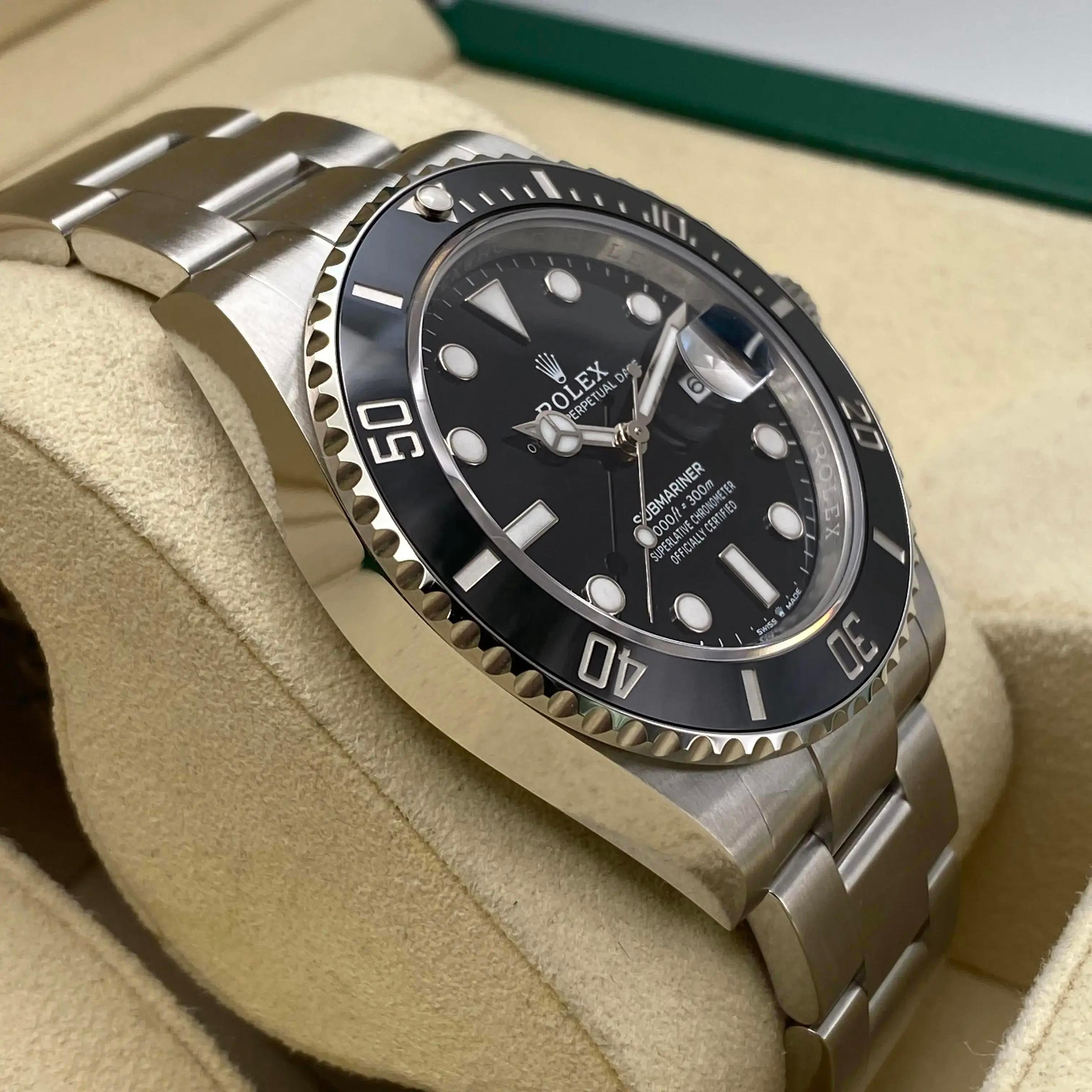 New 2024 Rolex Submariner Date Steel Ceramic Black Dial Men's Watch 126610LN In New Condition For Sale In New York, NY