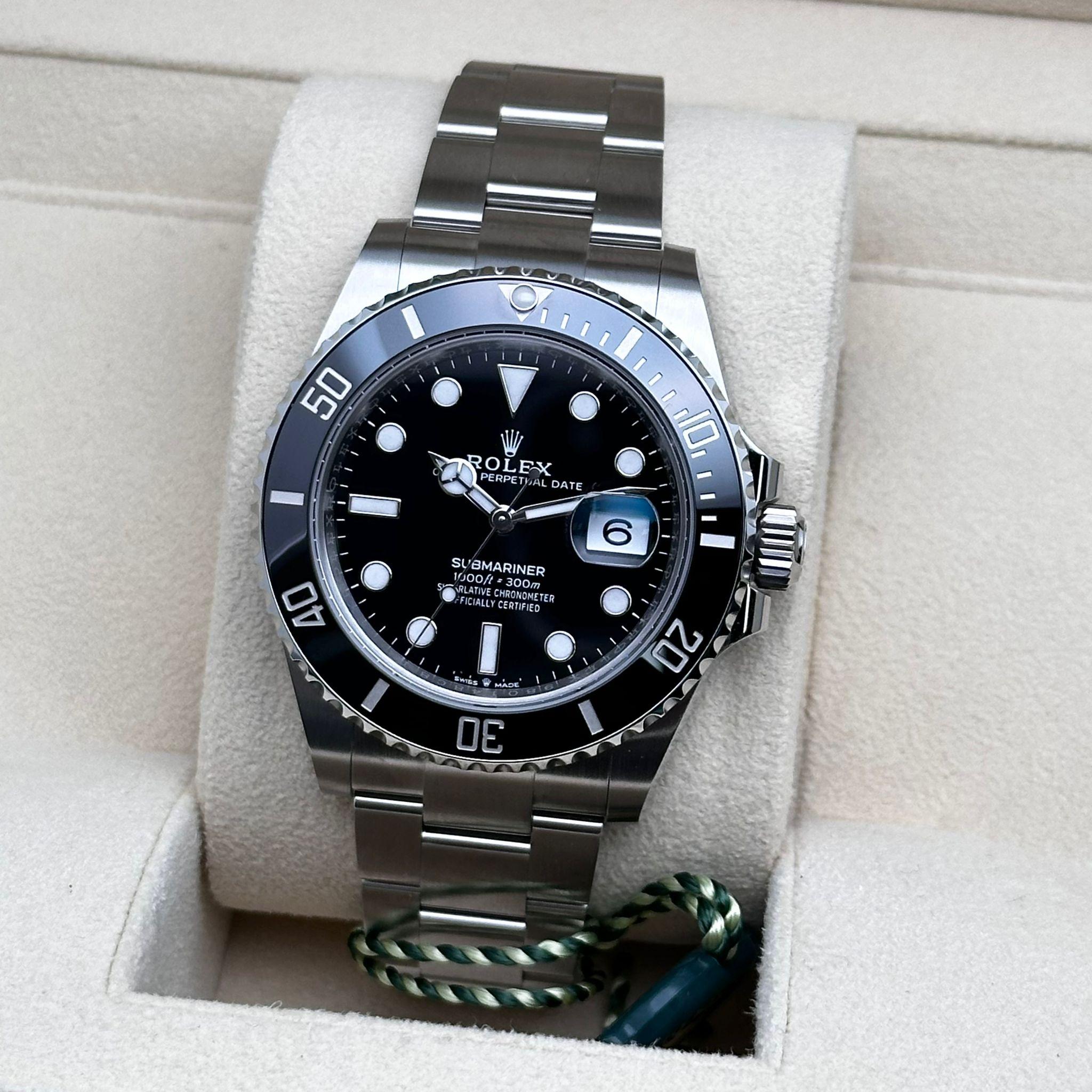 New 2024 Rolex Submariner Date Steel Ceramic Black Dial Men's Watch 126610LN For Sale 2