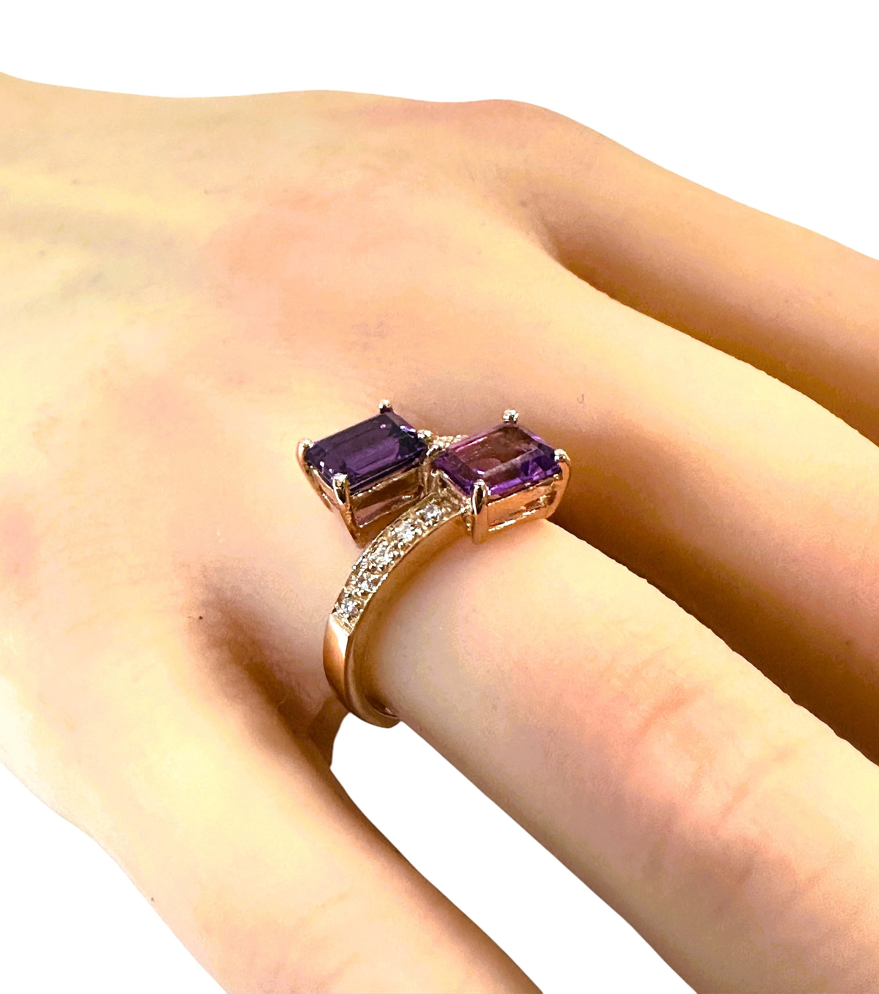 New 2.12 Carat Violet Sapphire, Amethyst and Diamond Cut Sapphire ...