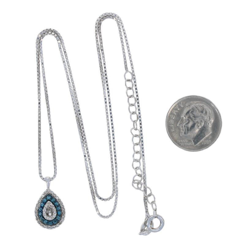 Women's New .33ctw Single & Round Brilliant Diamond Pendant Necklace Ster Halo Adjust For Sale