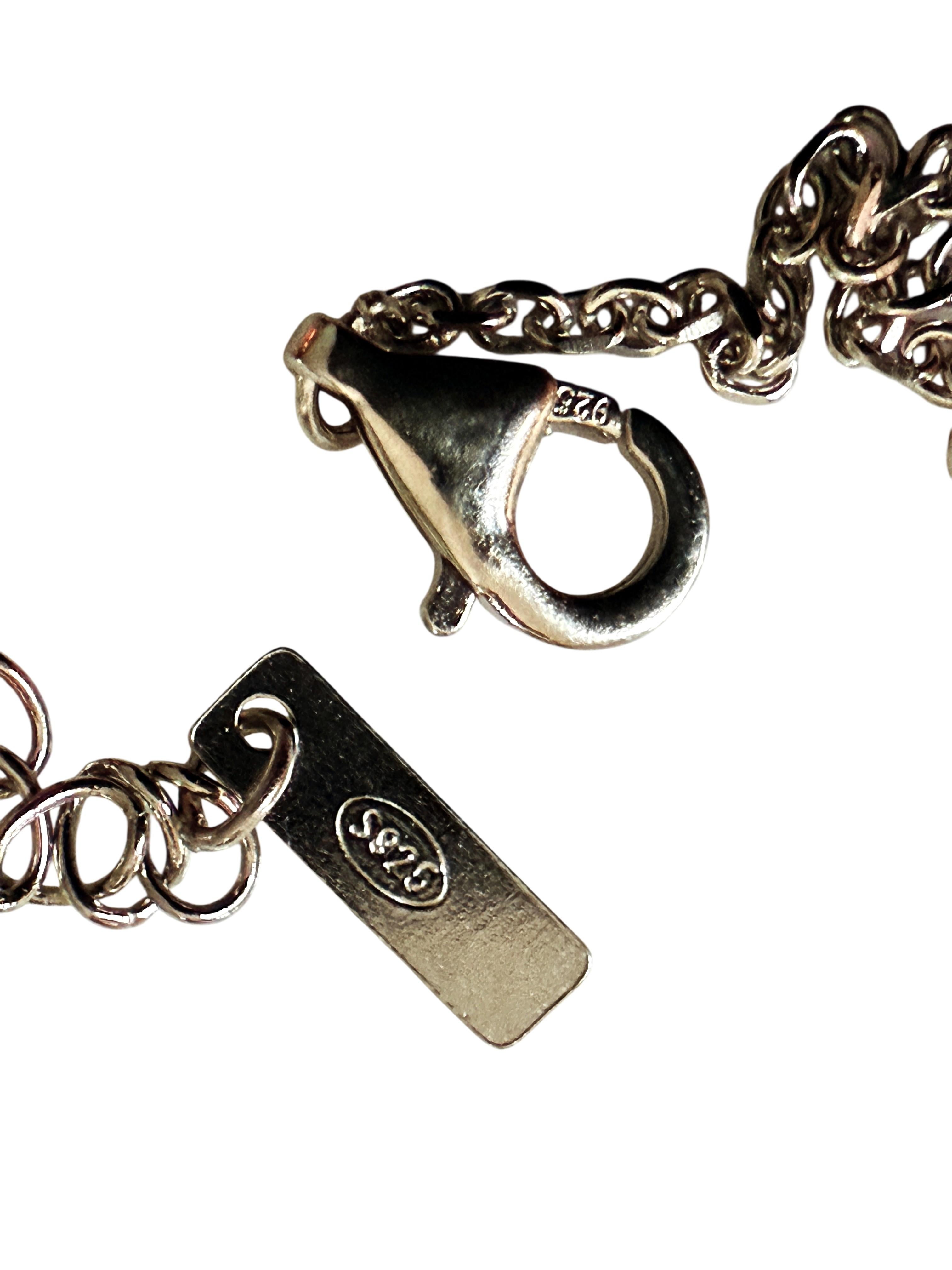 Nuevo 3,5 quilates de ópalo naranja y corte de diamante 14k W Oro PL zafiro Sterling Collar 2