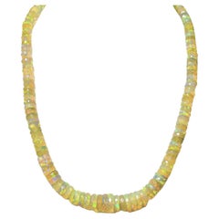 New 42 Carat Opal Beads Necklace