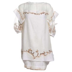 New $4400 Rare Fendi Karl Lagerfeld Control Burned Edge Dress Runway S/S 2011