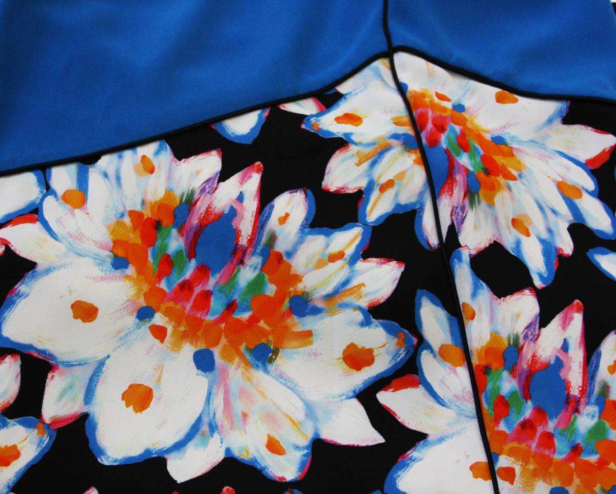 New $4440 ETRO Runway Cold Shoulder Print Floral Stretch Dress It 44 - US 8/10 For Sale 4