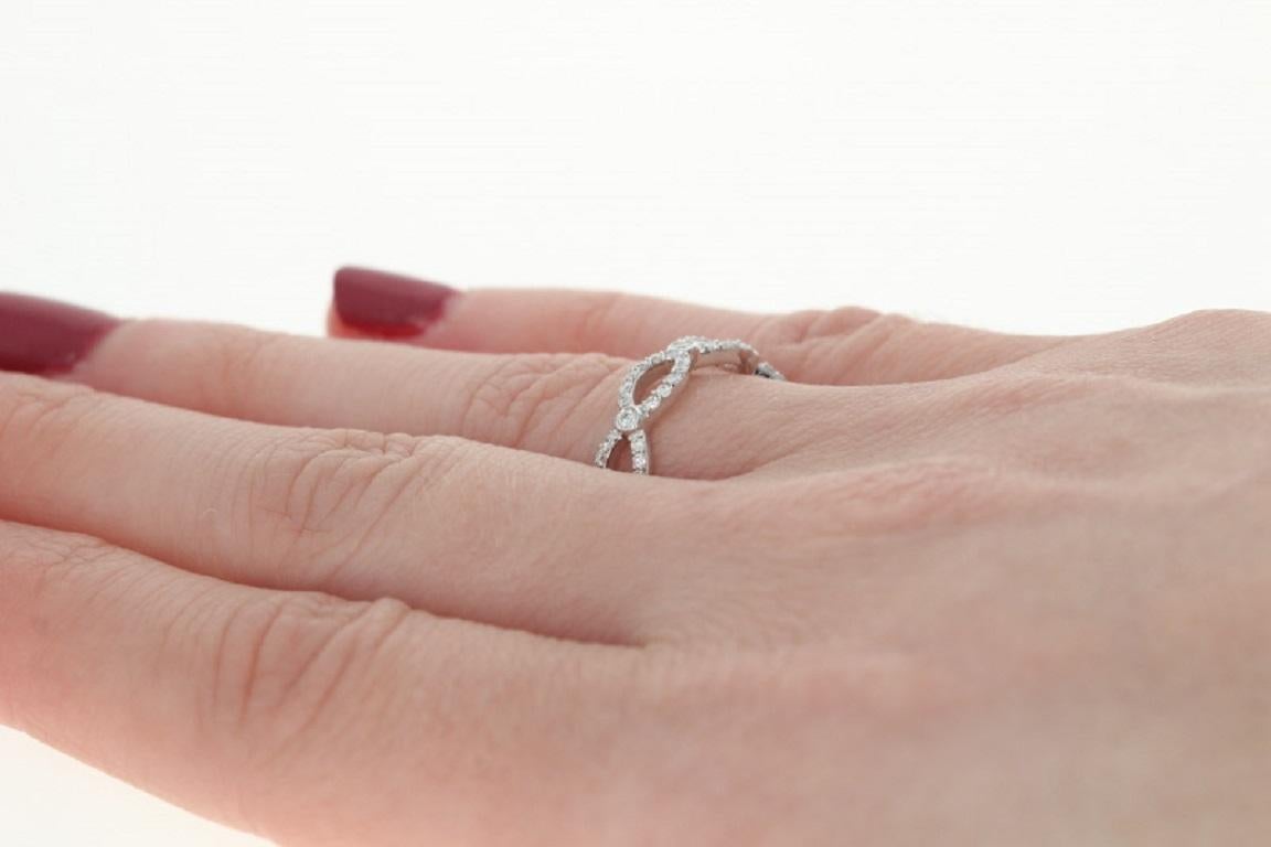 New .50ctw Round Brilliant Diamond Ring, 14k White Gold 4