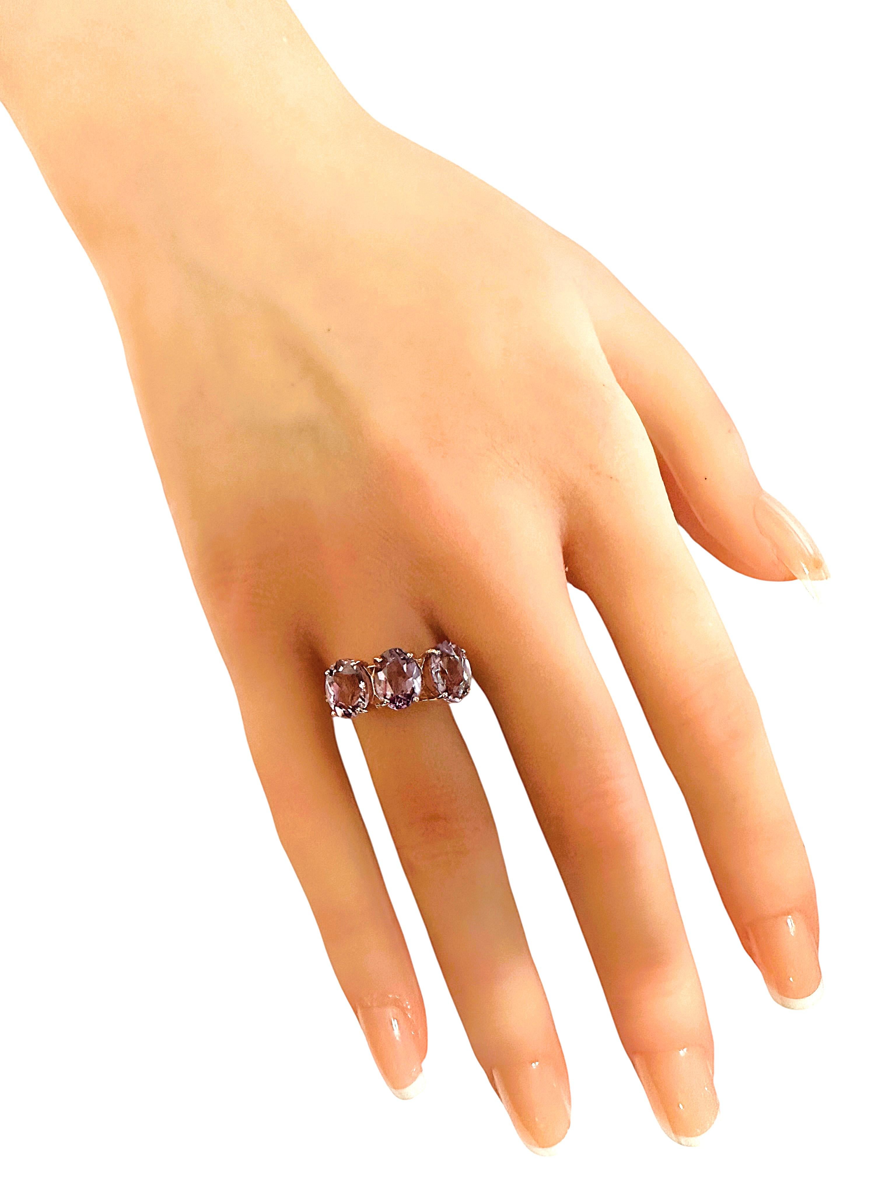 De las mujeres New 5.75 Carat Alexandrite & Diamond Cut Tsavorite R Gold PL Sterling Ring en venta