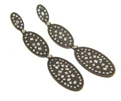 New 5.97 CTW Diamond Dangle Earrings in Sterling