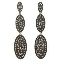 New 5.97 CTW Diamond Dangle Earrings in Sterling