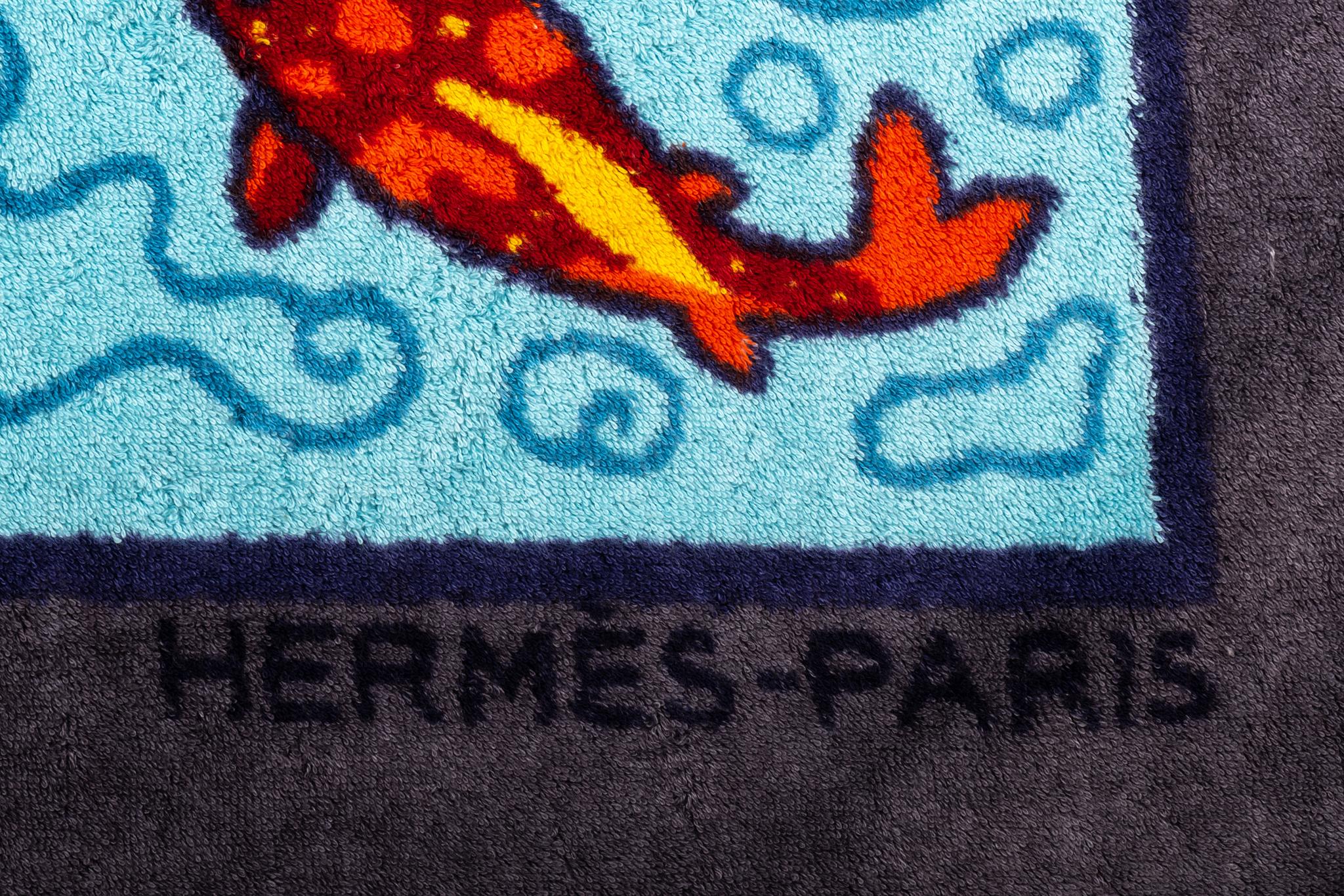 hermes bath towel