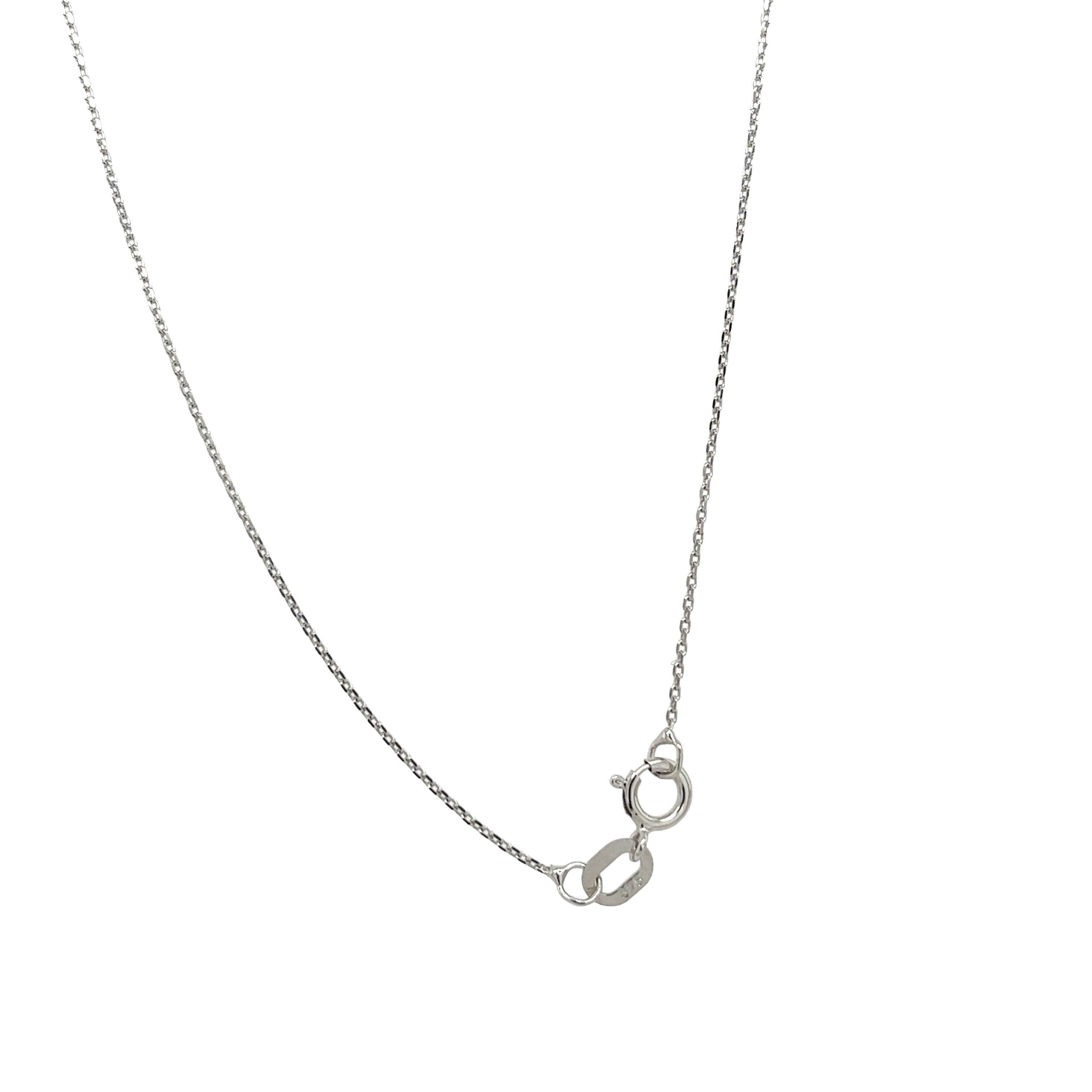 Round Cut New 9ct White Gold Diamond Star of David Necklace, With 0.20ct of Diamonds For Sale