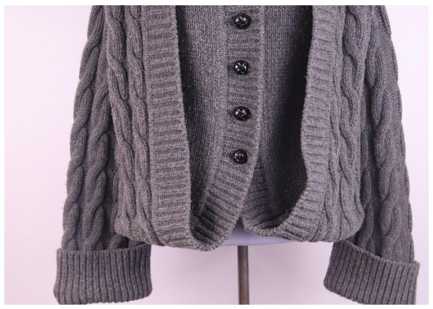 New A/W 2006 ALEXANDER McQUEEN The Widows of Culloden Knit Cardigan Coat For Sale 5