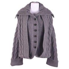 New A/W 2006 ALEXANDER McQUEEN The Widows of Culloden Knit Cardigan Coat