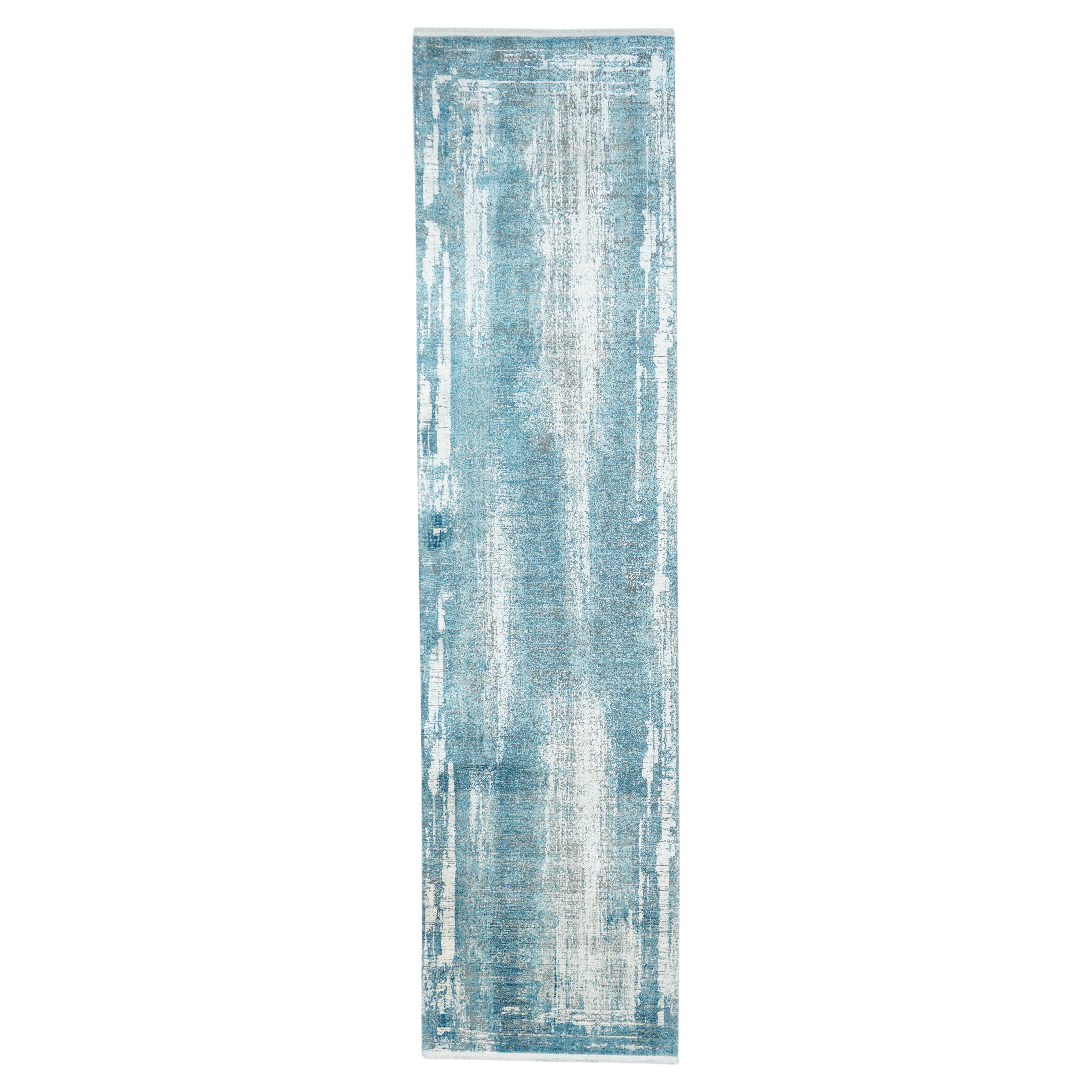 Contemporary Abstract Design Rug 2'7'' x 9'10'' For Sale
