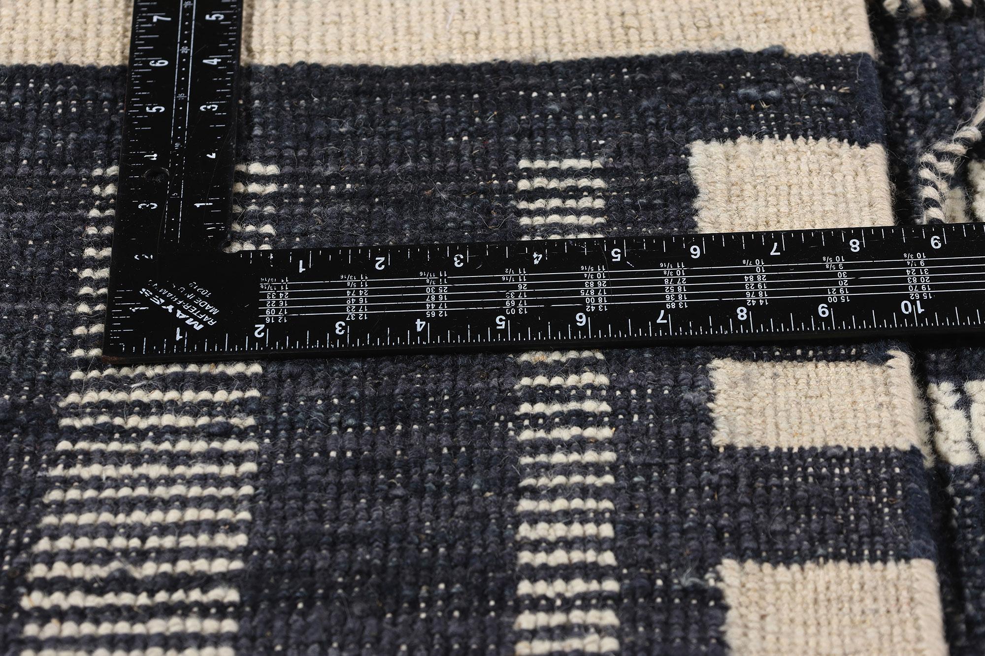 Alfombra marroquí moderna New Abstract Kline Noir Echoes, 07'11 x 09'10 en Nuevo estado para la venta en Dallas, TX