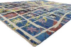New Abstract Moroccan Area Rug