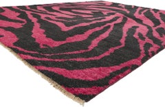 New Contemporary Abstract Moroccan Wool Rug, 10'06 x 13'10