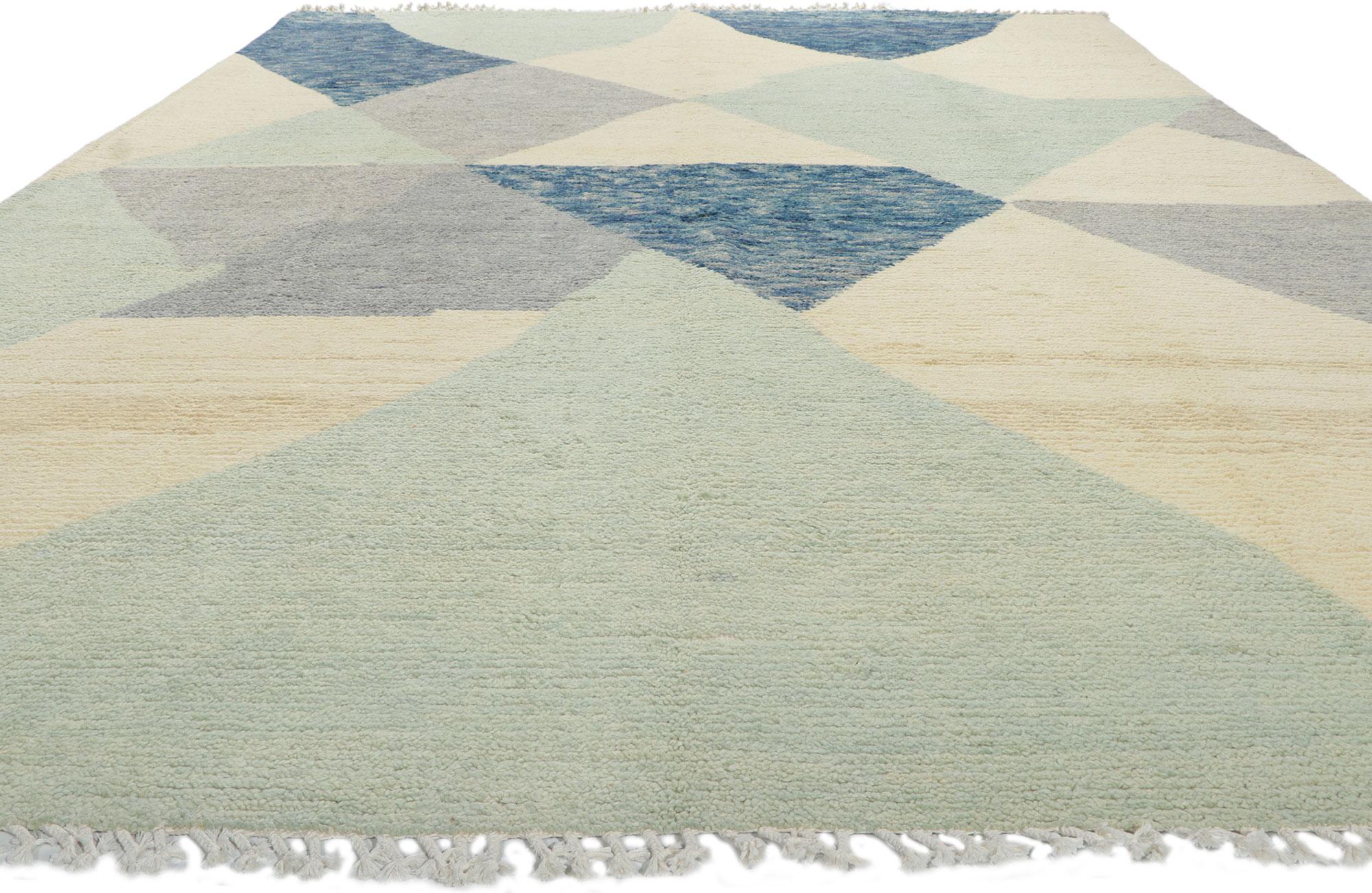 Tribal Nouveau tapis abstrait marocain de zone en vente