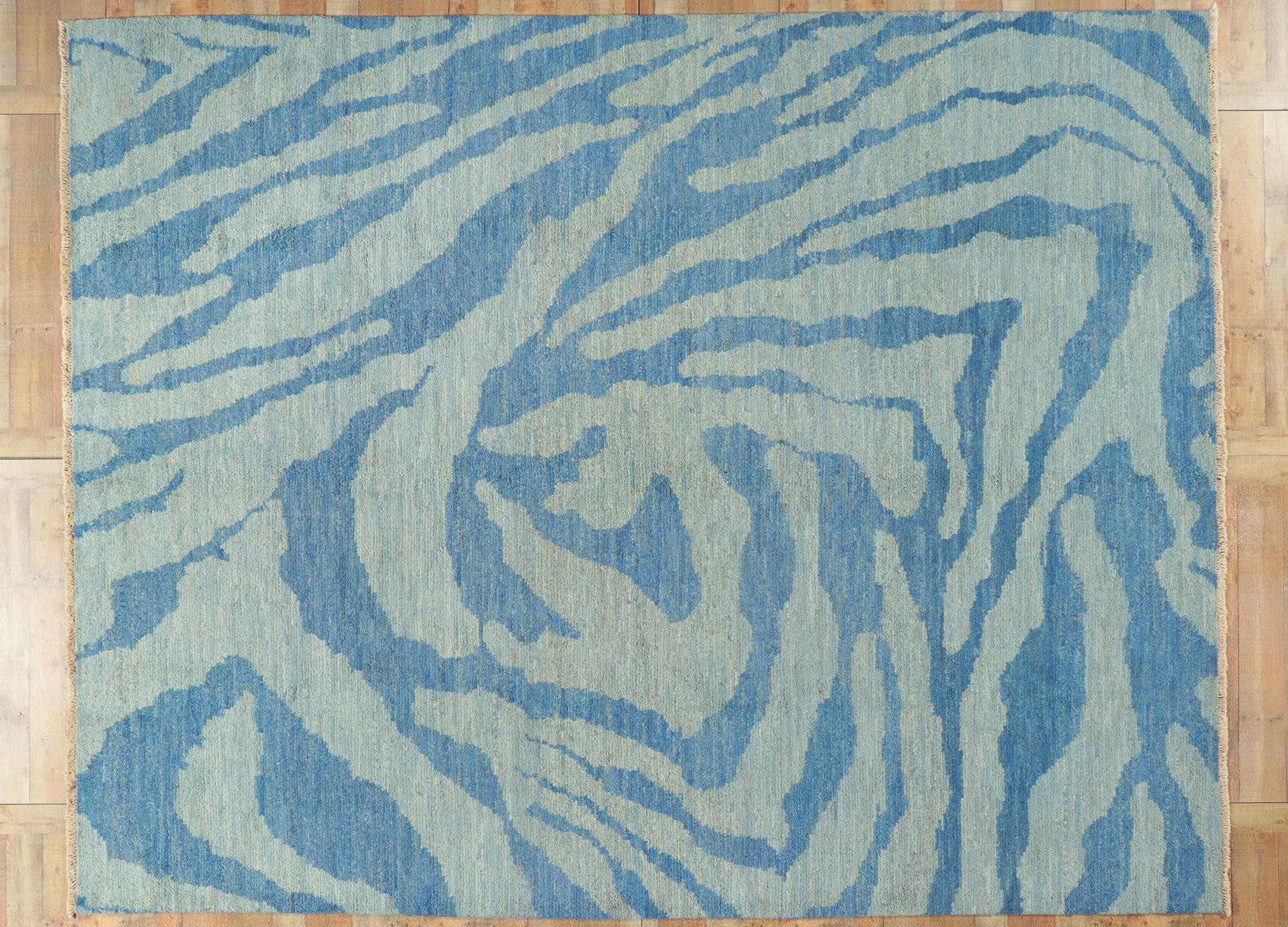 Neuer abstrakter marokkanischer Teppich (Wolle) im Angebot
