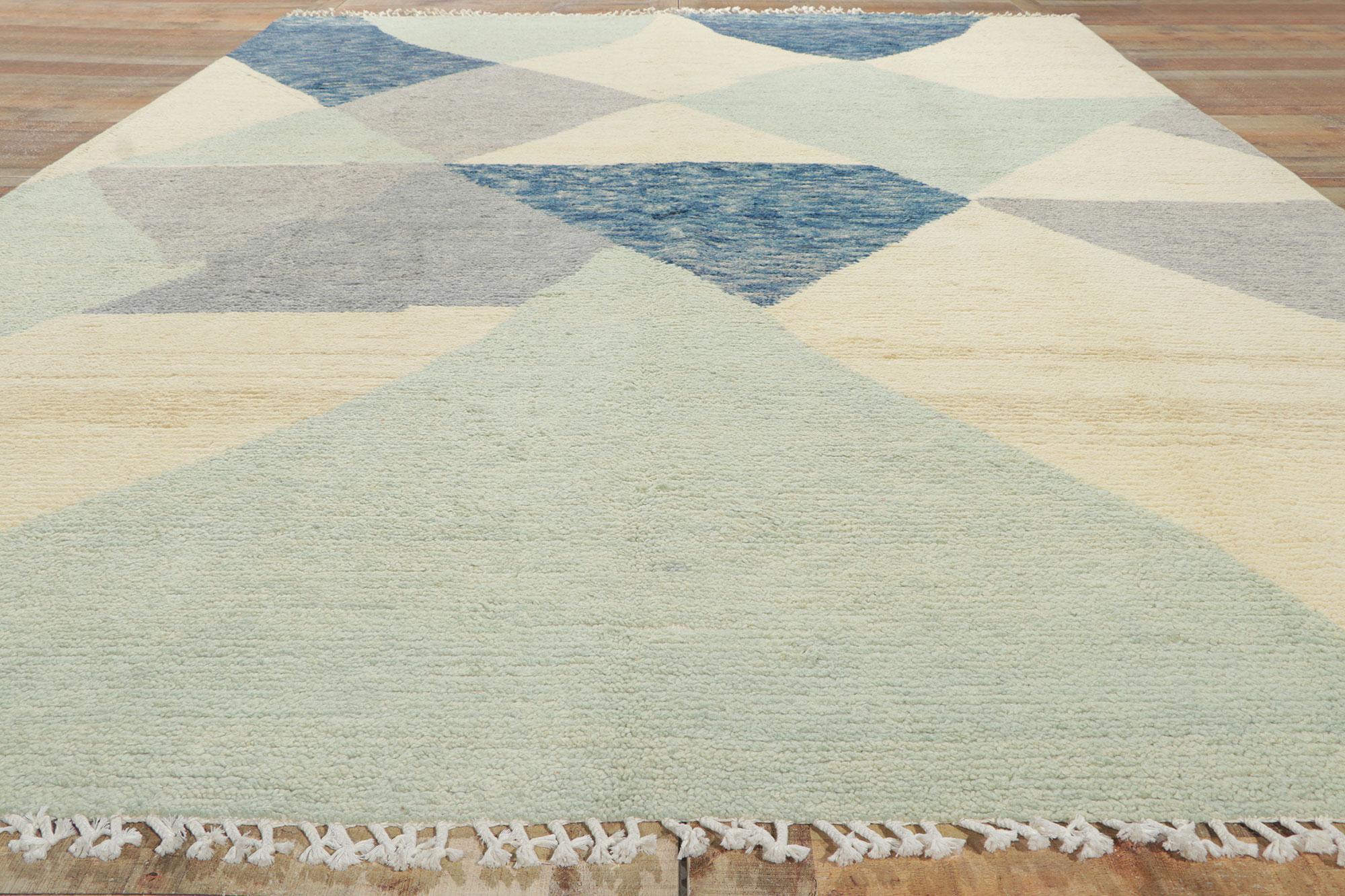 Laine Nouveau tapis abstrait marocain de zone en vente