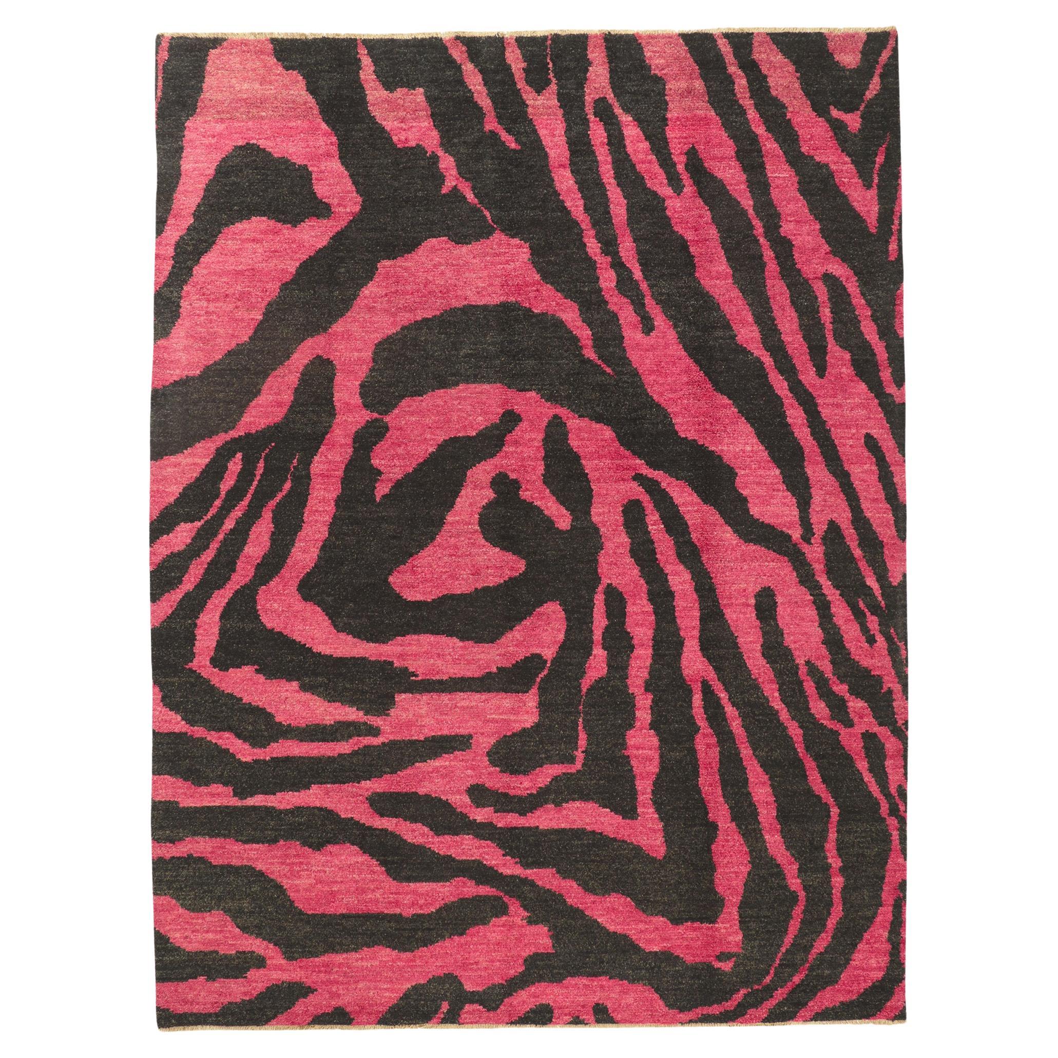 Nueva Alfombra Contemporánea Abstracta de Lana Marroquí, 10'06 x 13'10