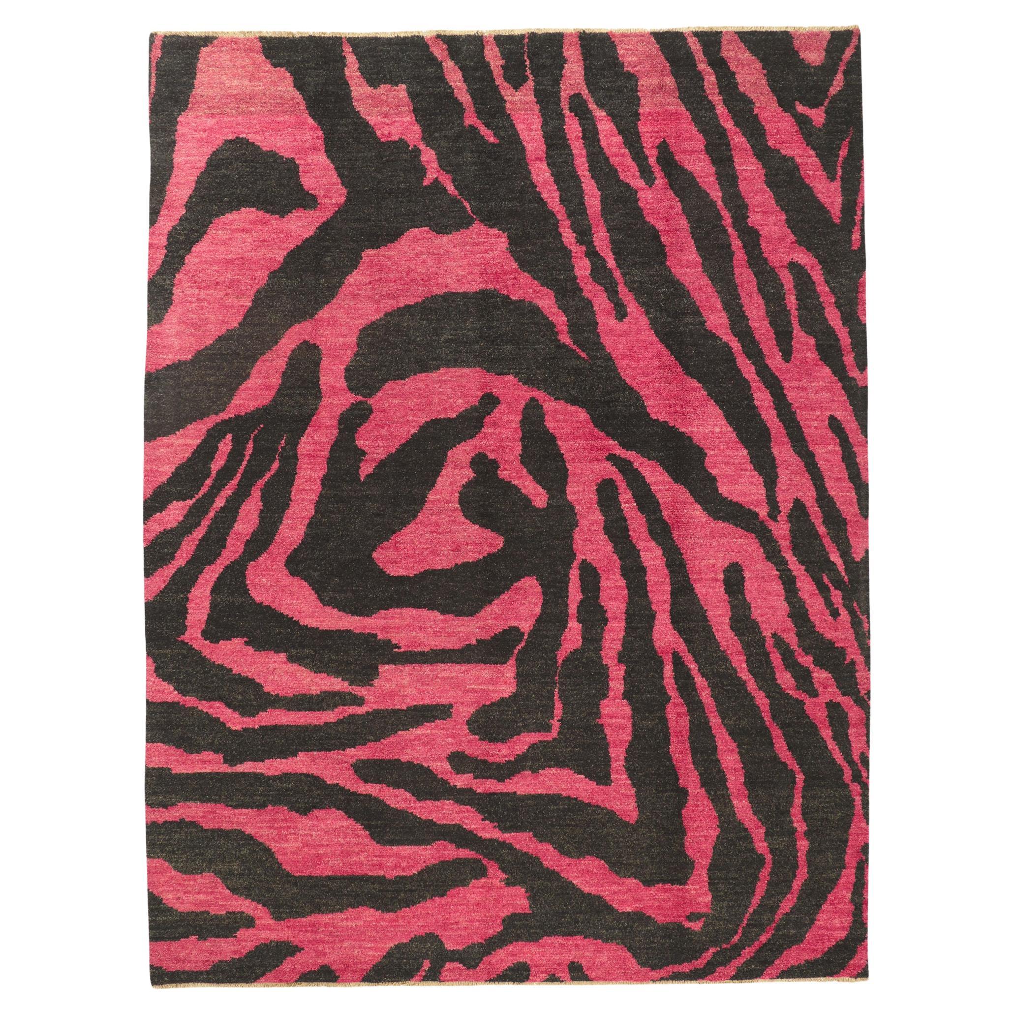 New Abstract Moroccan Area Rug For Sale