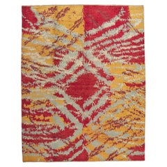 New Abstract Moroccan Area Rug