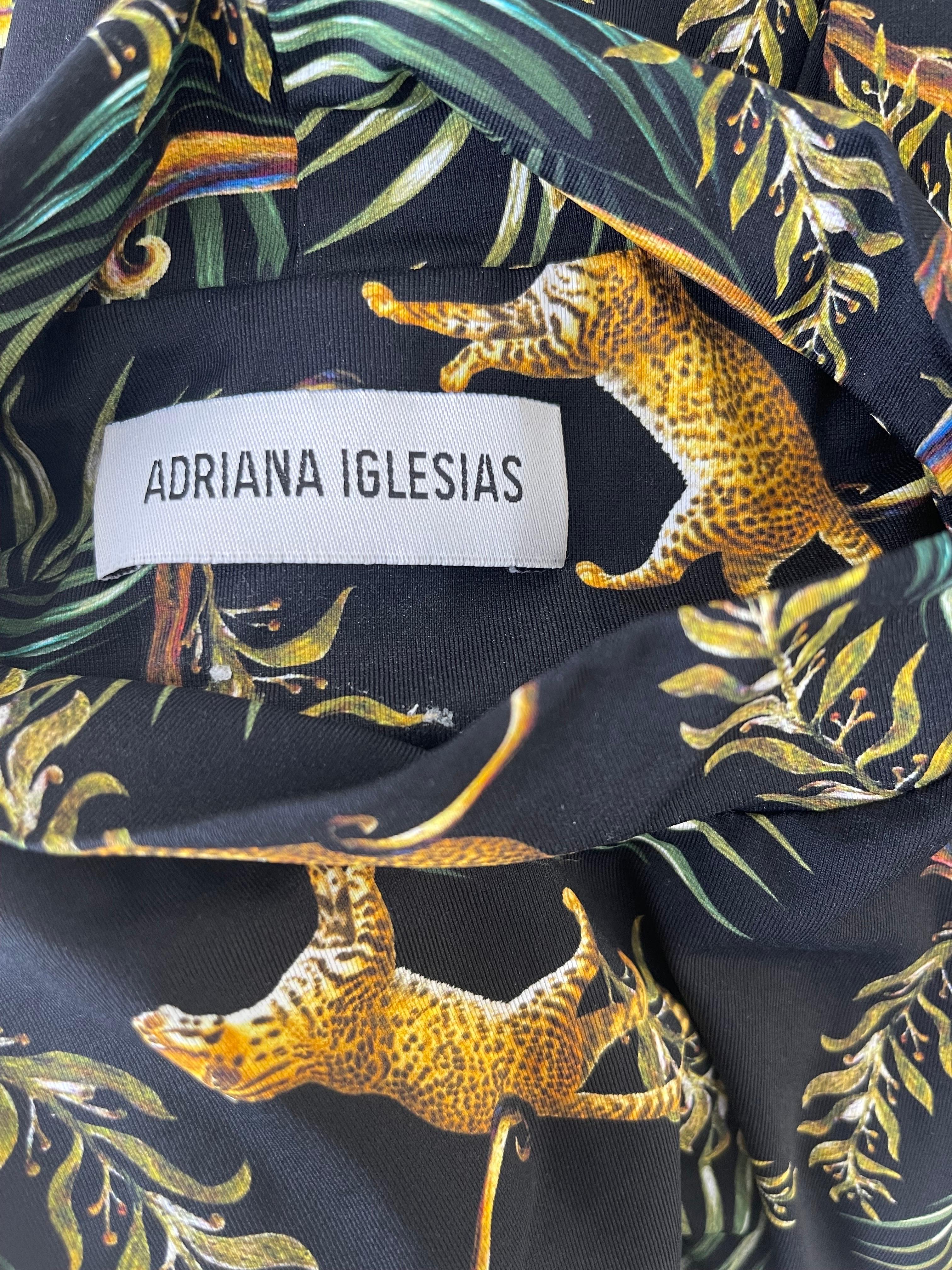 Black New Adriana Iglesias Cheetah Leopard Novelty Animal Print Bodycon Mini Dress For Sale