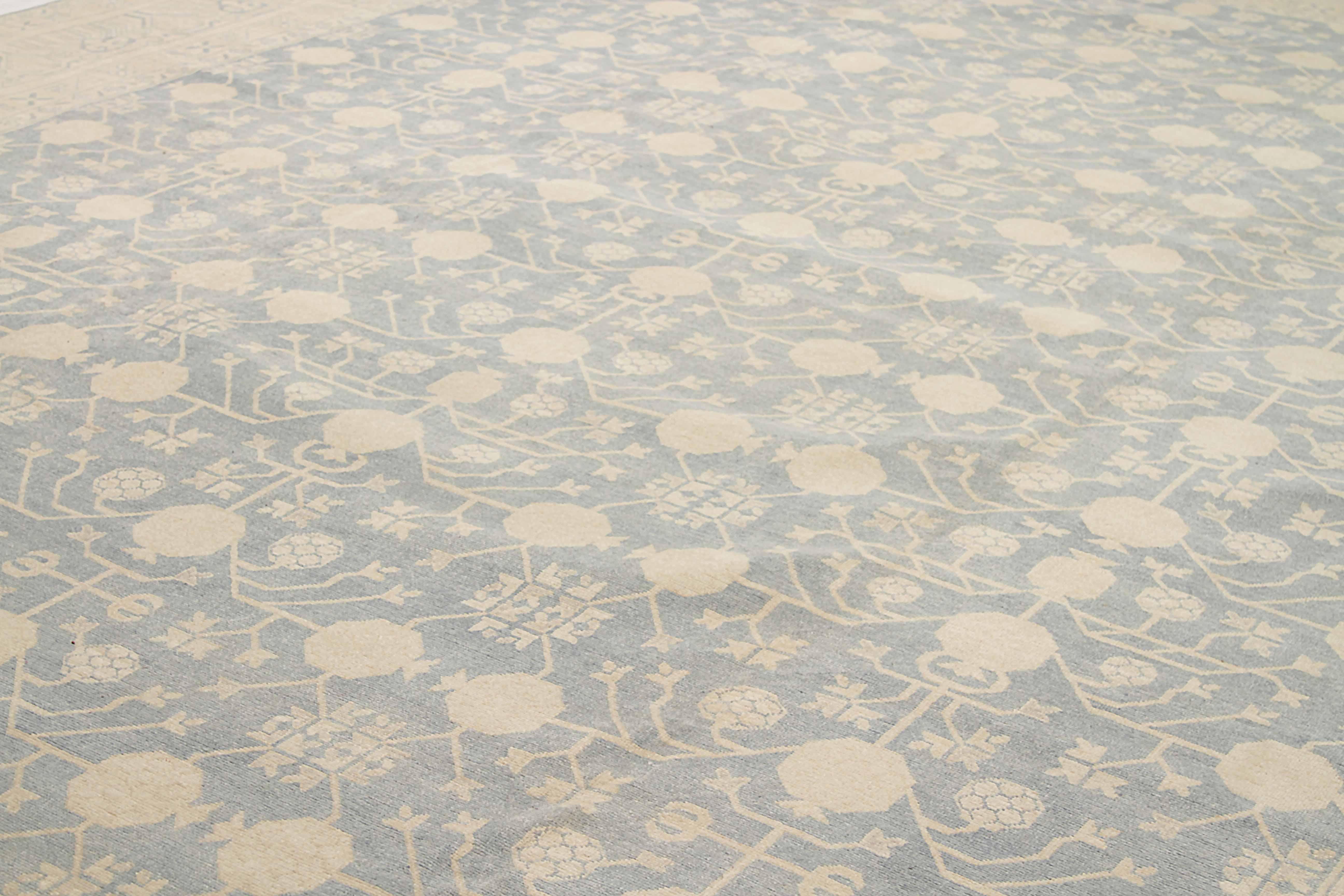Afghanischer Teppich im Khotan-Design (Handgewebt) im Angebot