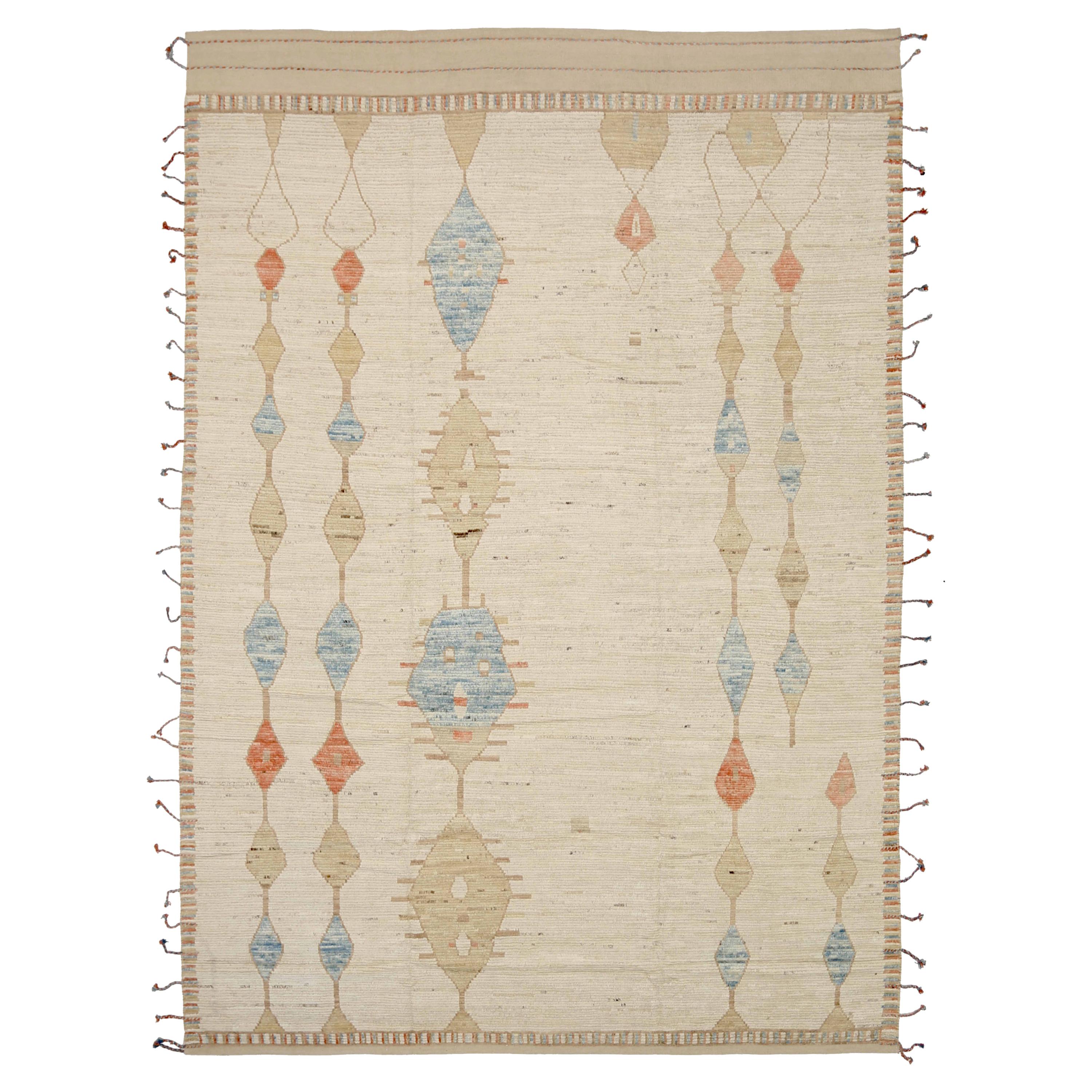 New Afghan Area Rug Moroccan Design