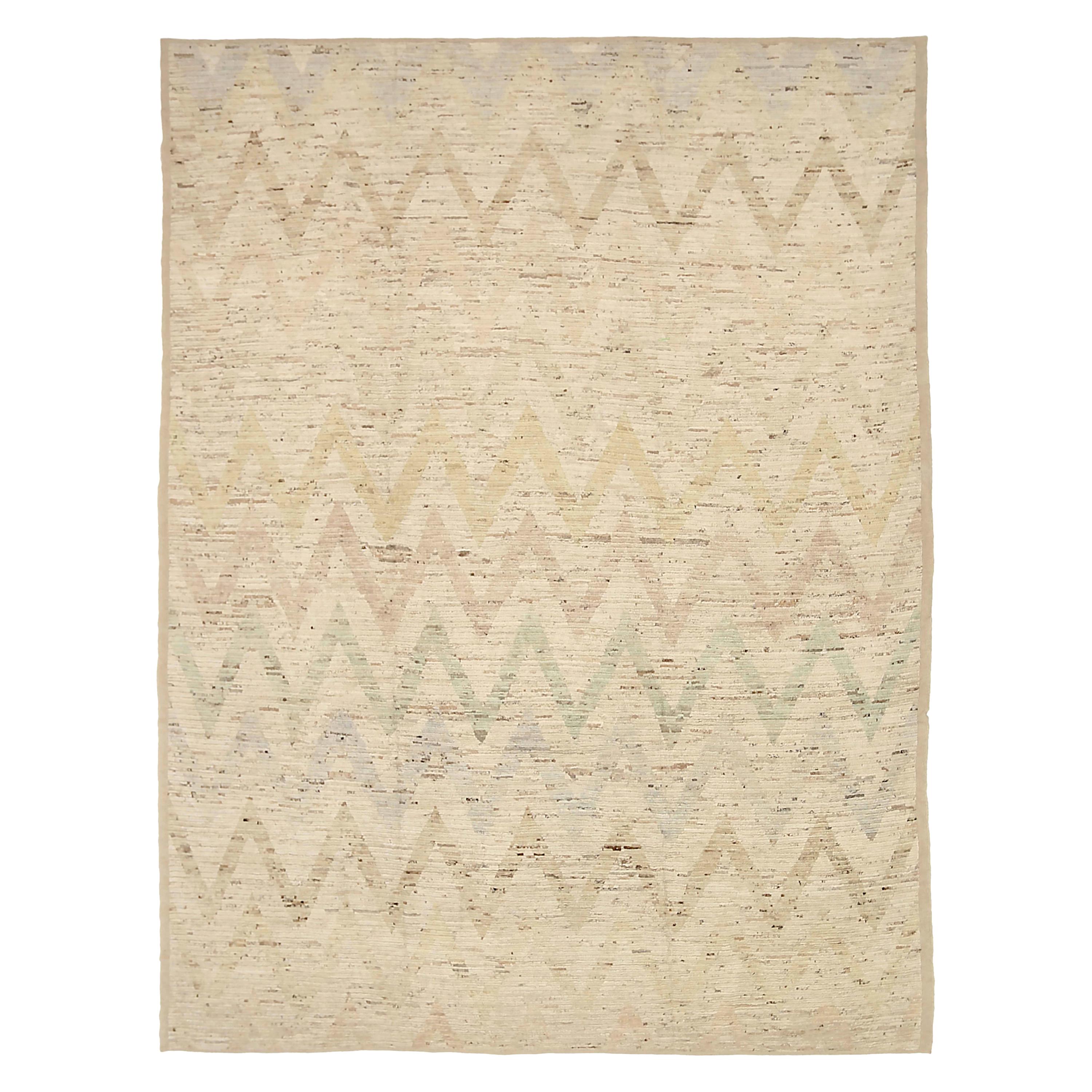 New Afghan Area Rug Moroccan Design