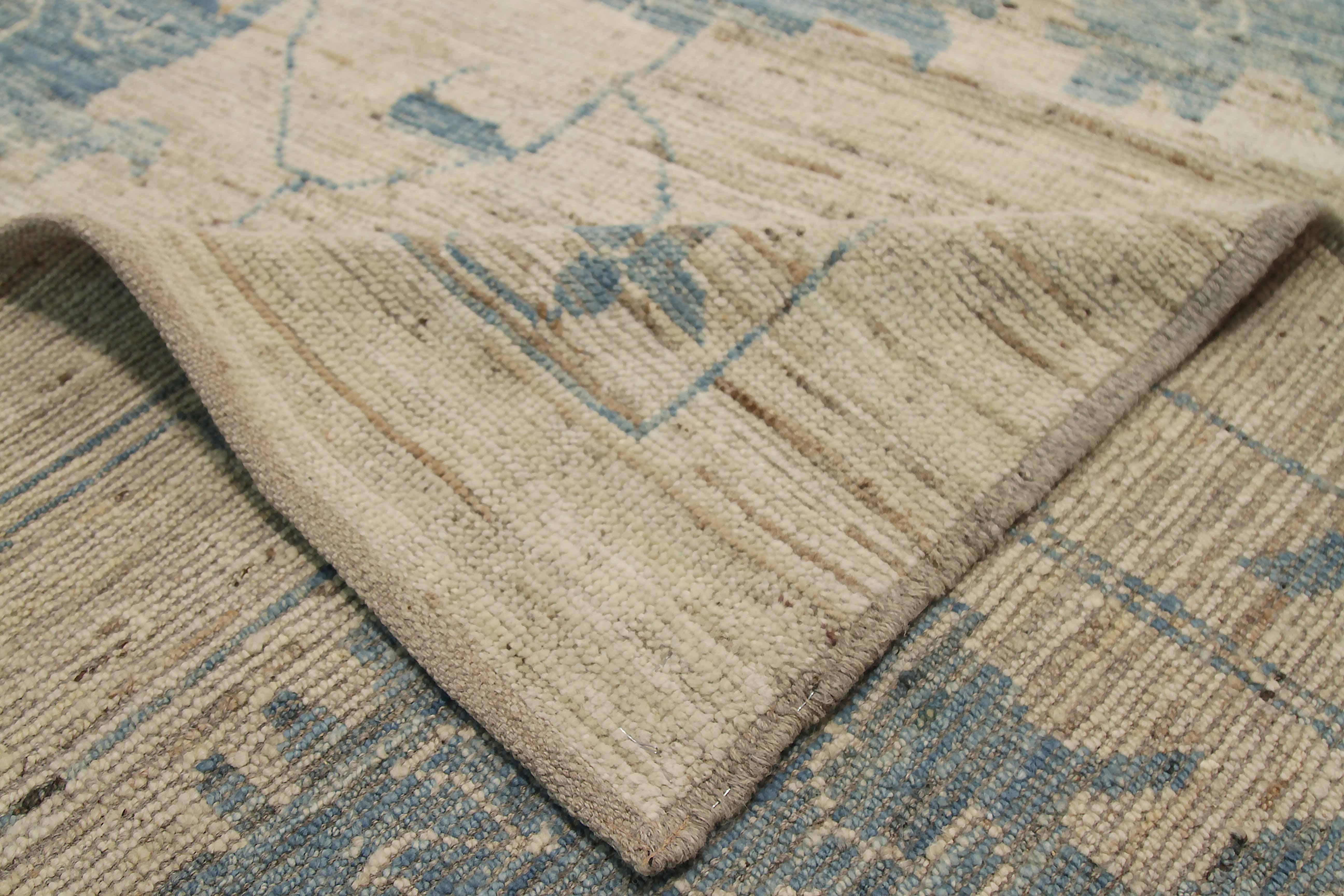Contemporary New Afghan Area Rug Moroccan Design