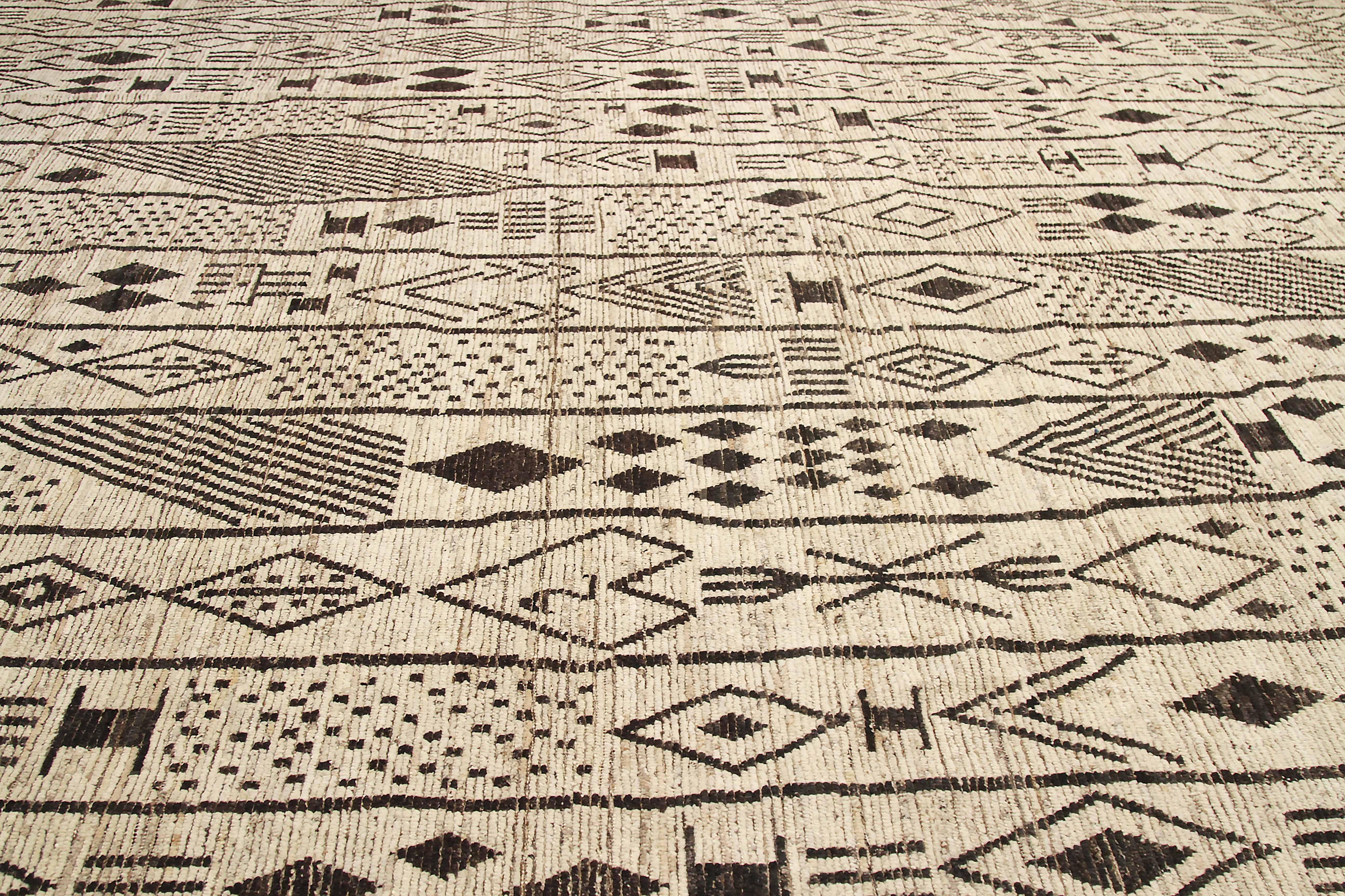 Other New Afghan Area Rug Moroccan Design For Sale