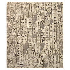 New Afghan Area Rug Moroccan Design