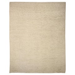 Afghanistan Tapis Marocain Circa 1990 - Laine Ivoire Taupe Design - 92202