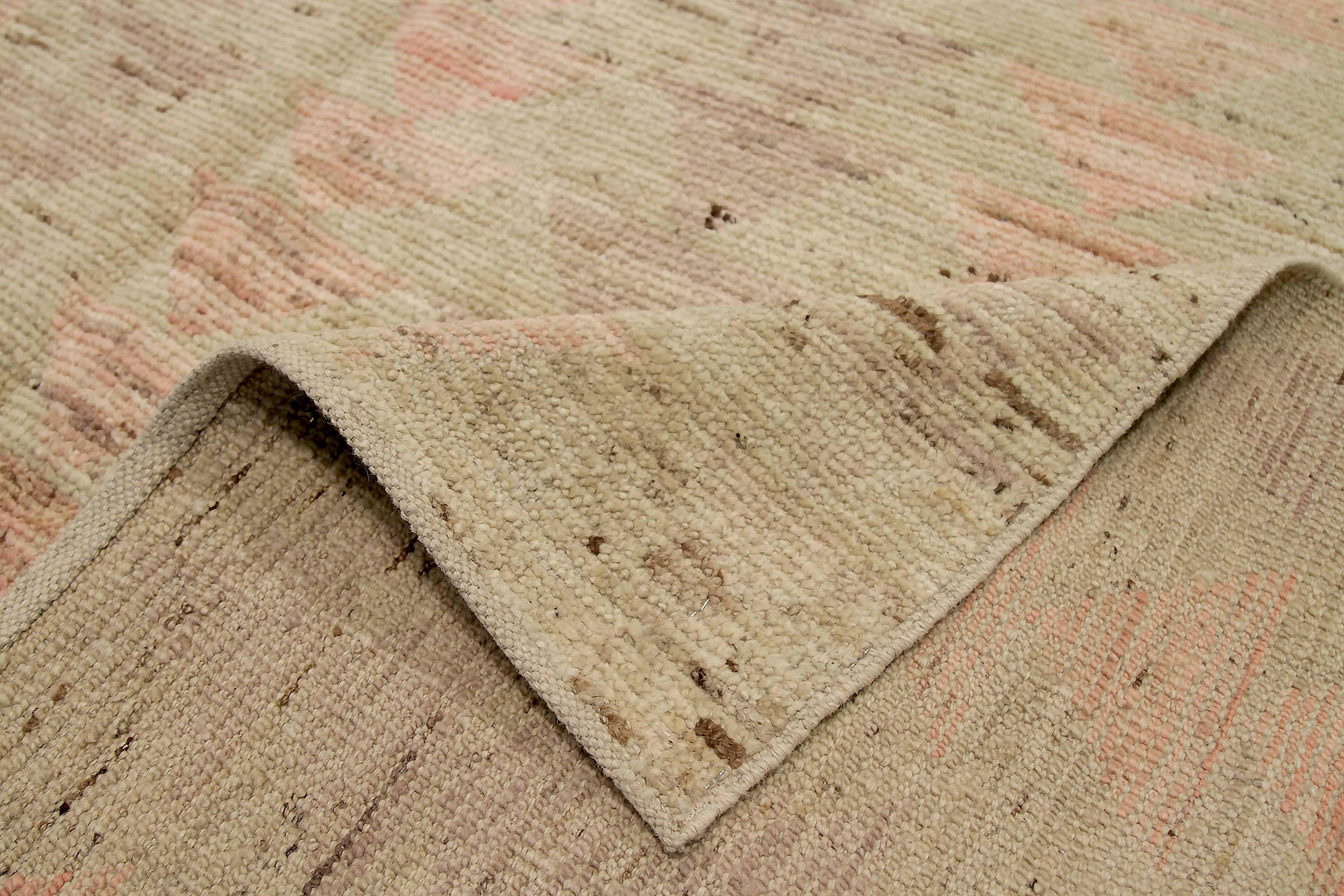 Contemporary New Afghan Area Rug Moroccan Design For Sale