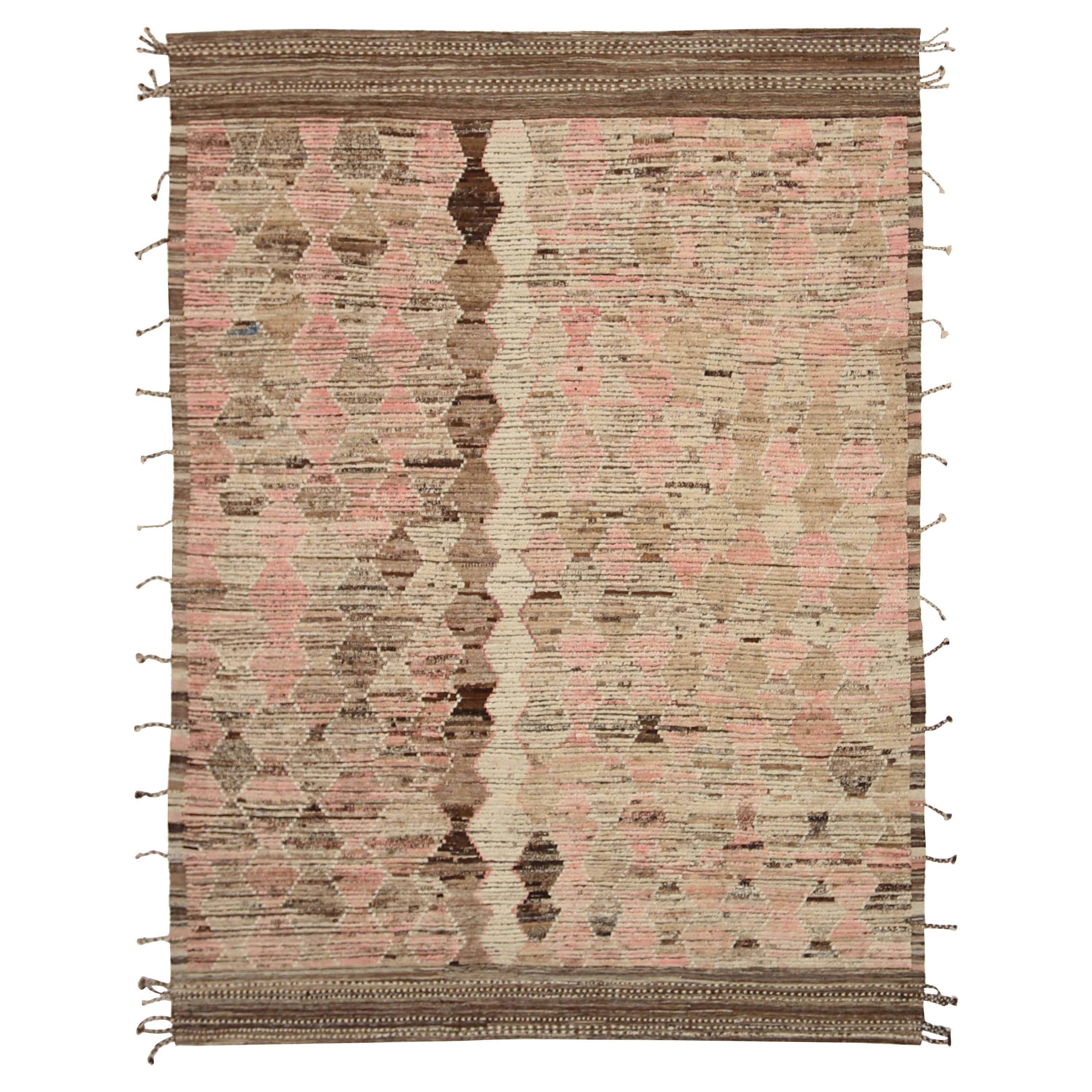 New Afghan Area Rug Moroccan Design For Sale