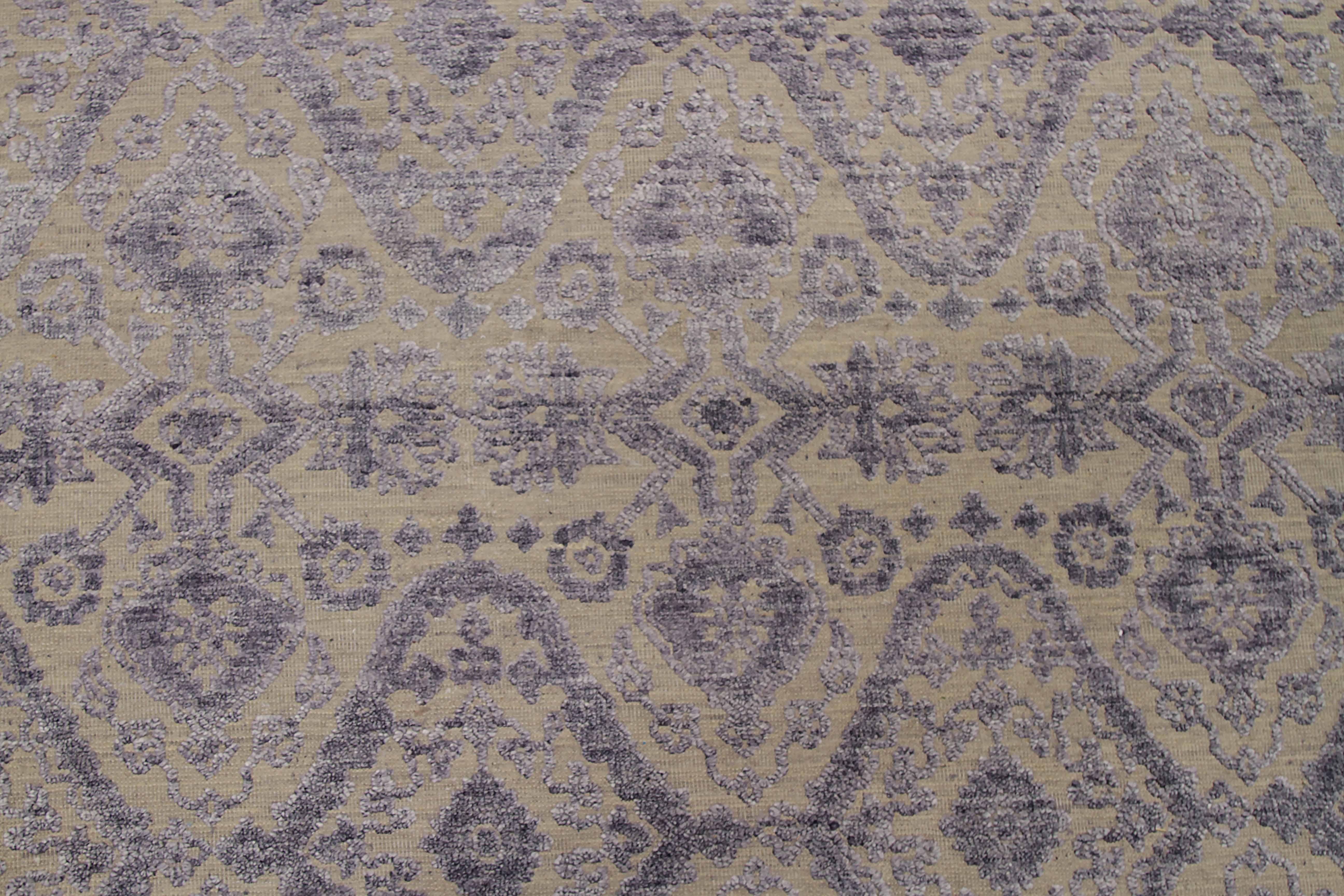 Contemporary New Afghan Area Rug Transitional Design For Sale