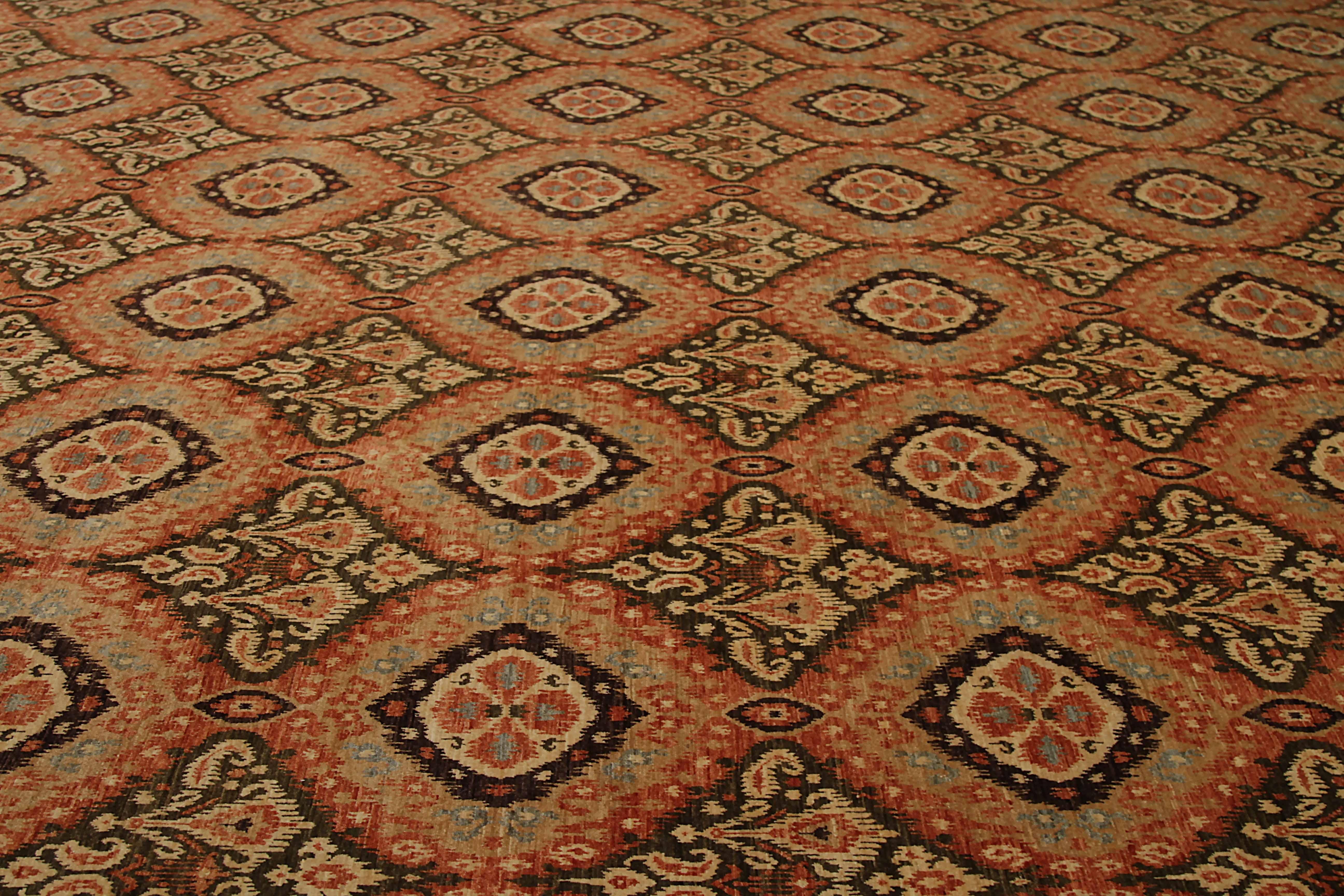 Autre Tapis neuf de la région afghane design transitionnel en vente