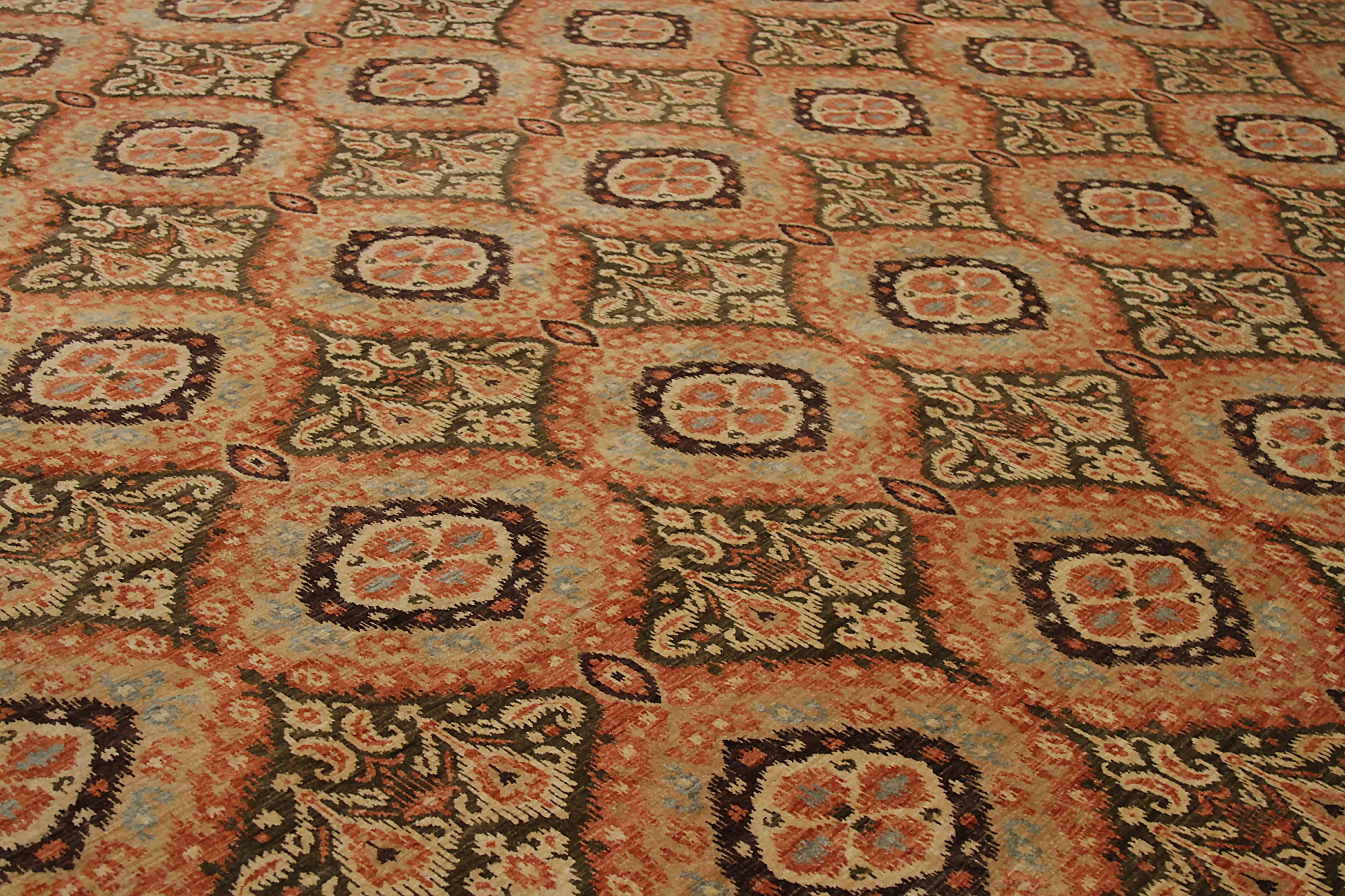 Afghan Tapis neuf de la région afghane design transitionnel en vente