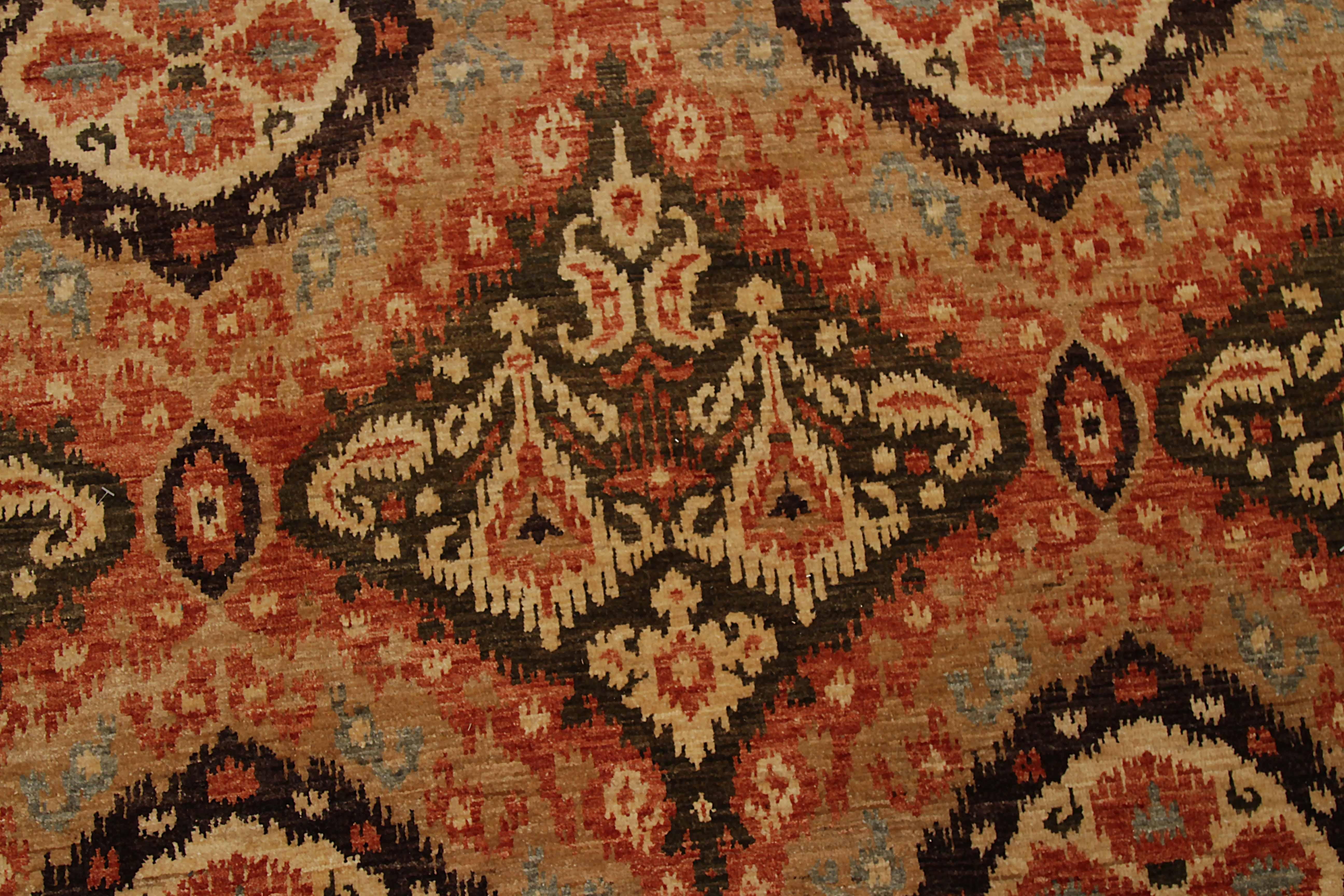 Tapis neuf de la région afghane design transitionnel Neuf - En vente à Dallas, TX