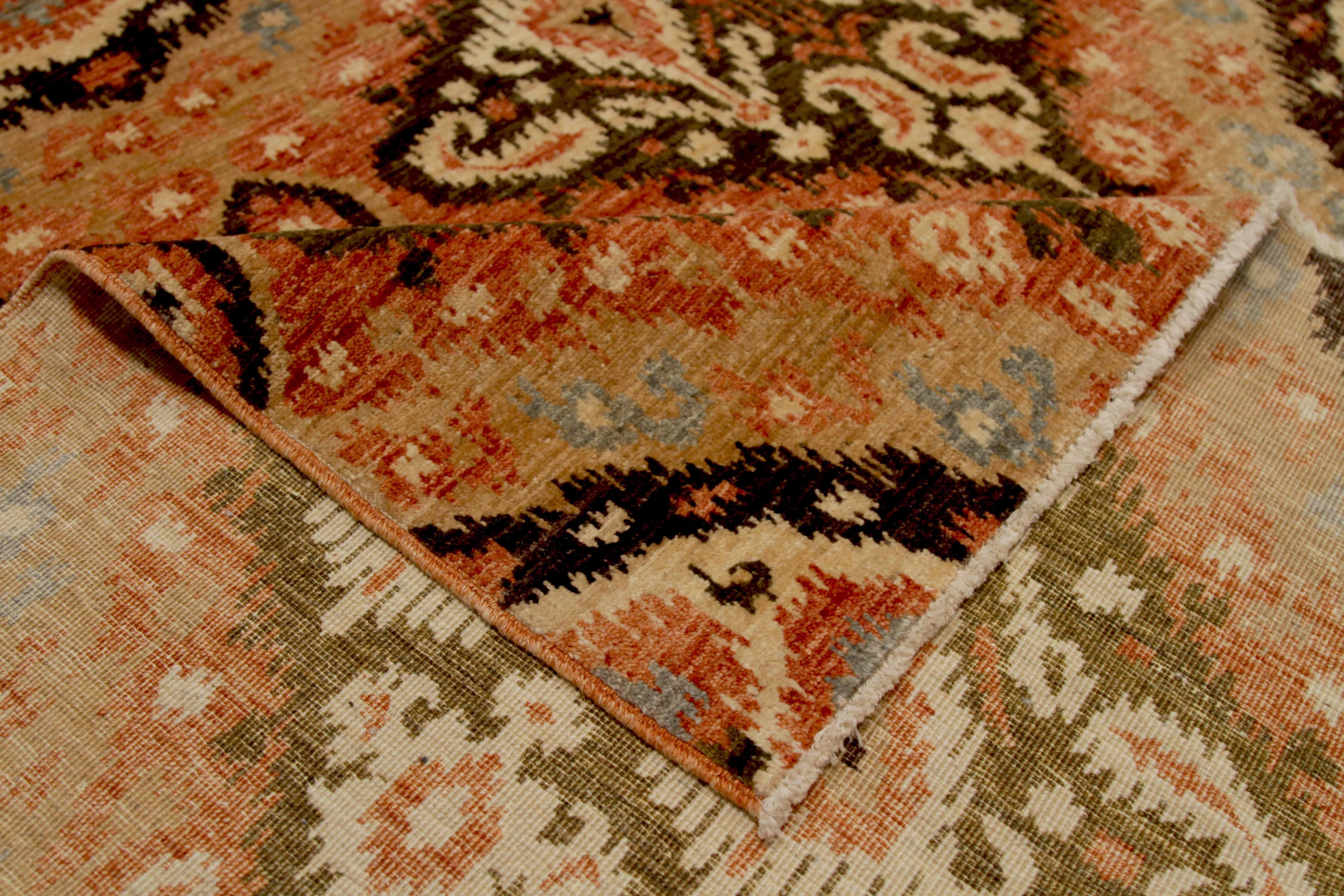 Wool New Afghan Area Rug Transitional Design For Sale