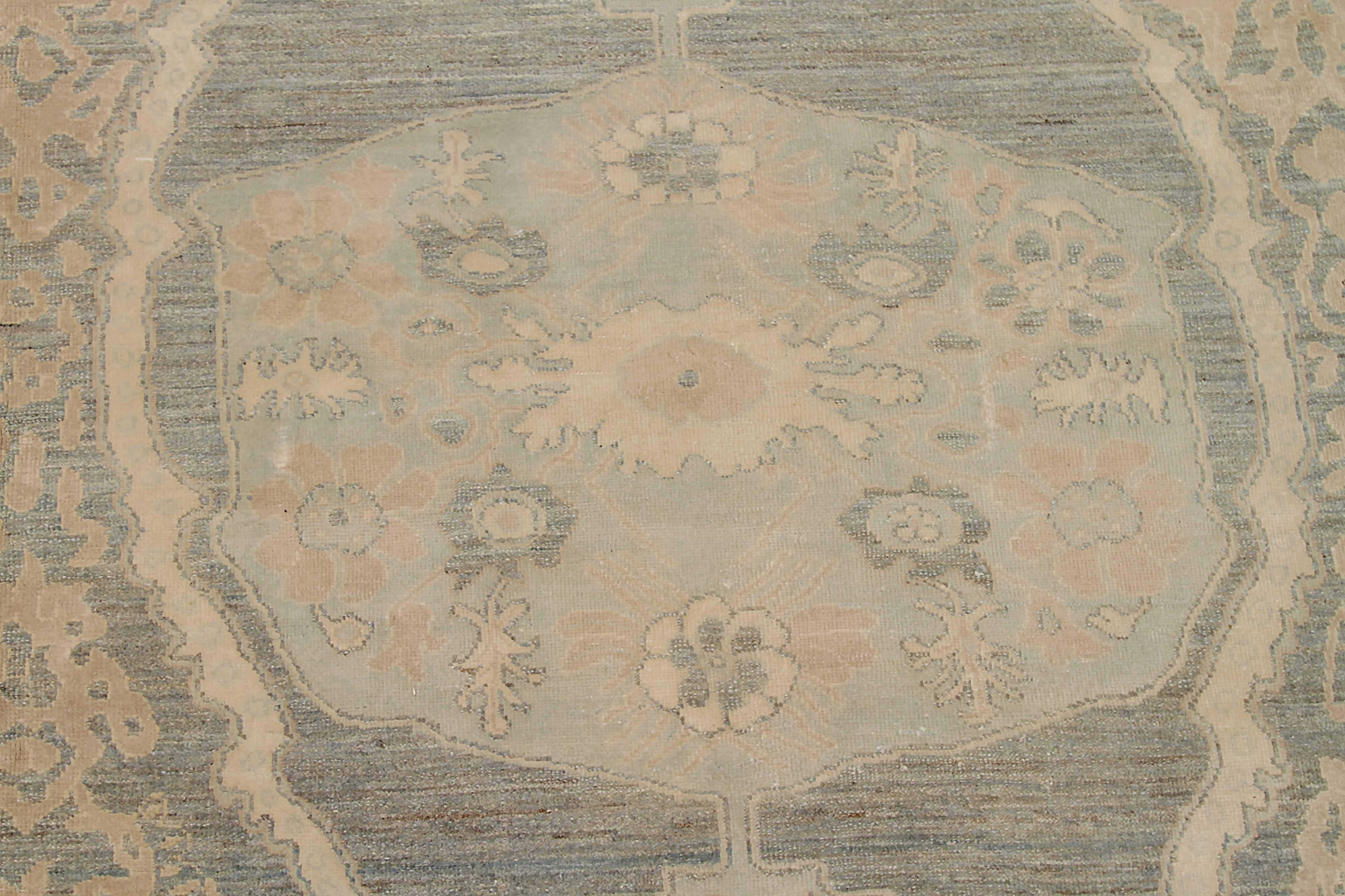 Contemporary New Afghan Area Rug Transitional Design For Sale