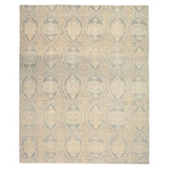 New Afghan Area Rug Transitional Design