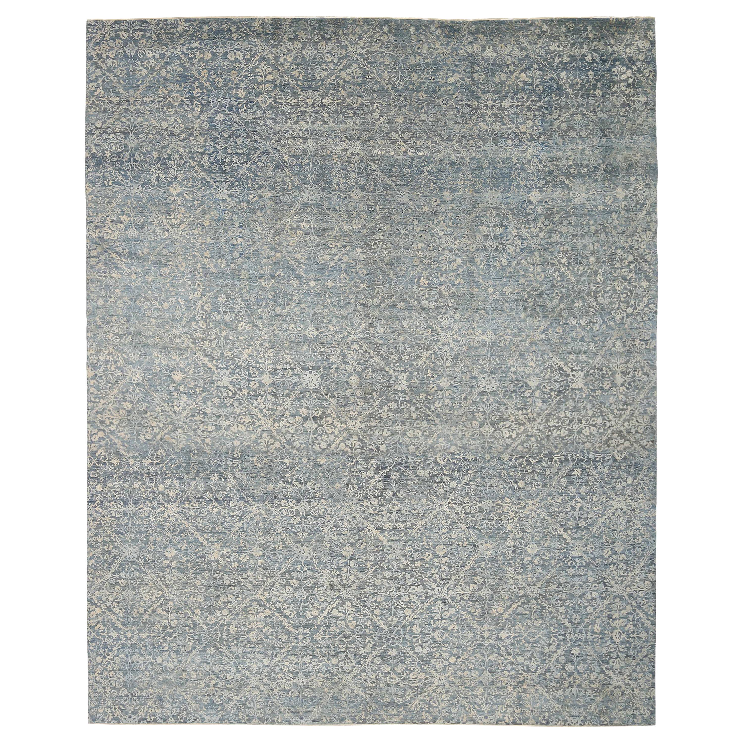 New Afghan Area Rug Transitional Design For Sale